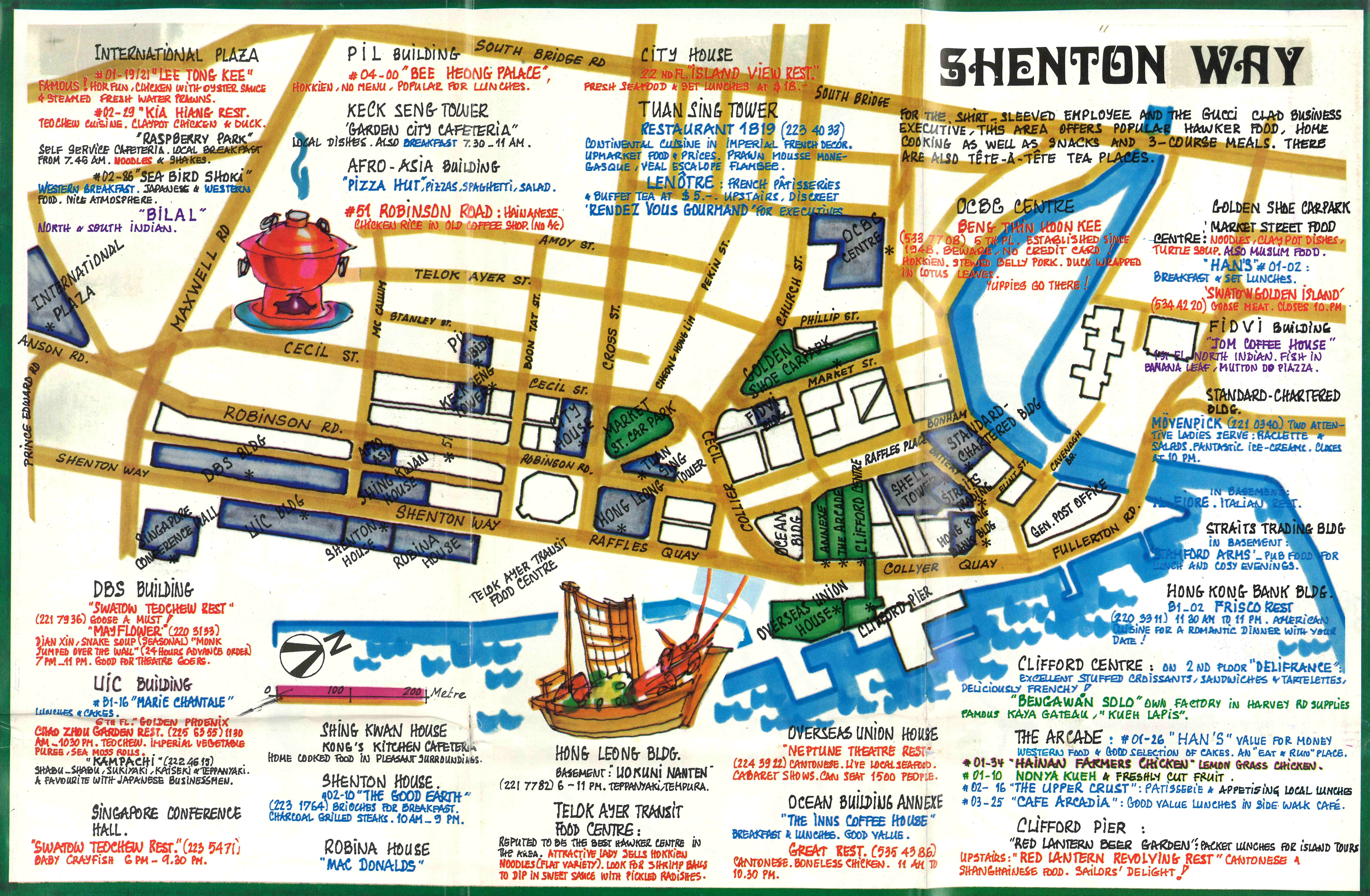secret food map singapore map