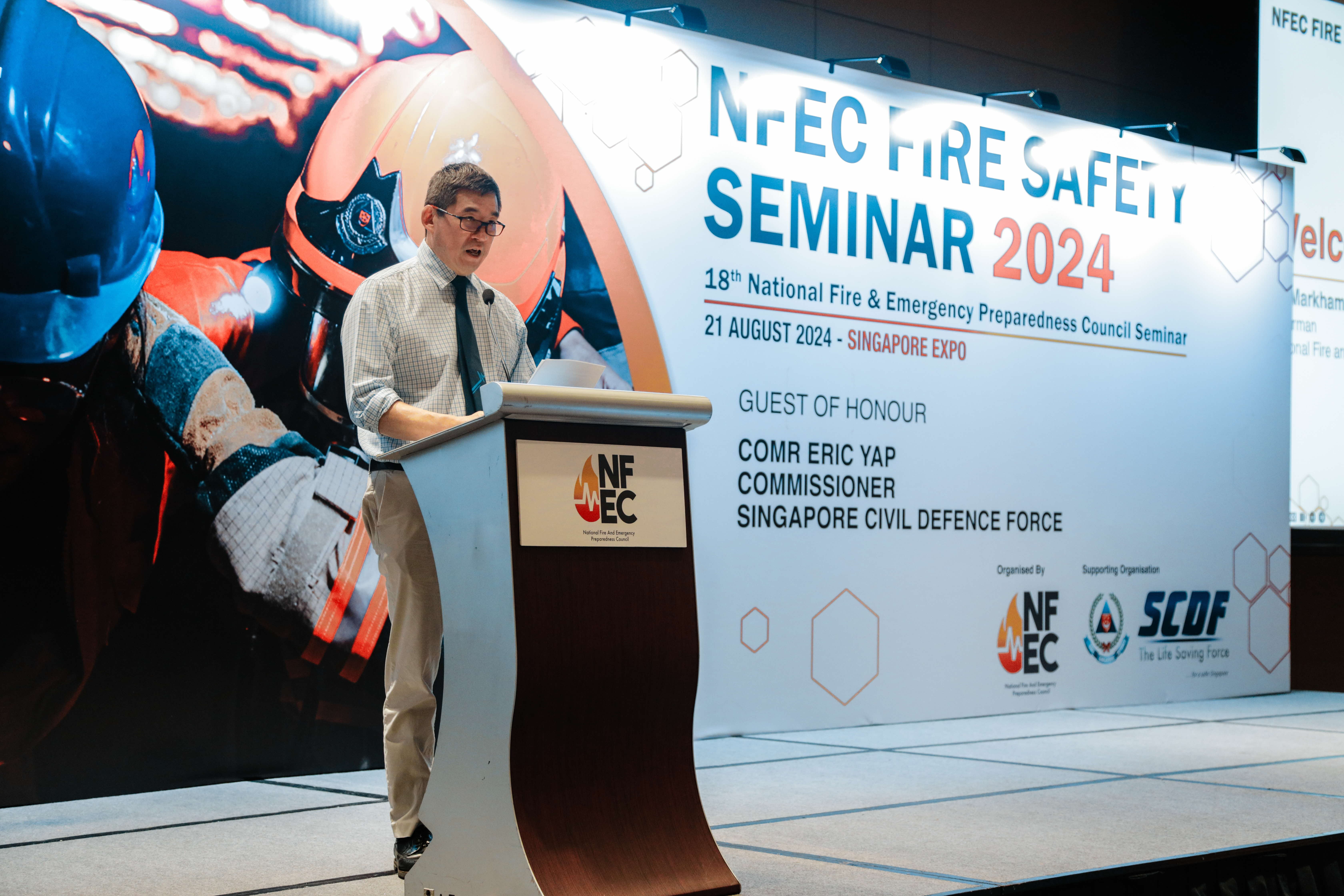 NFEC Chairman delivering his speech