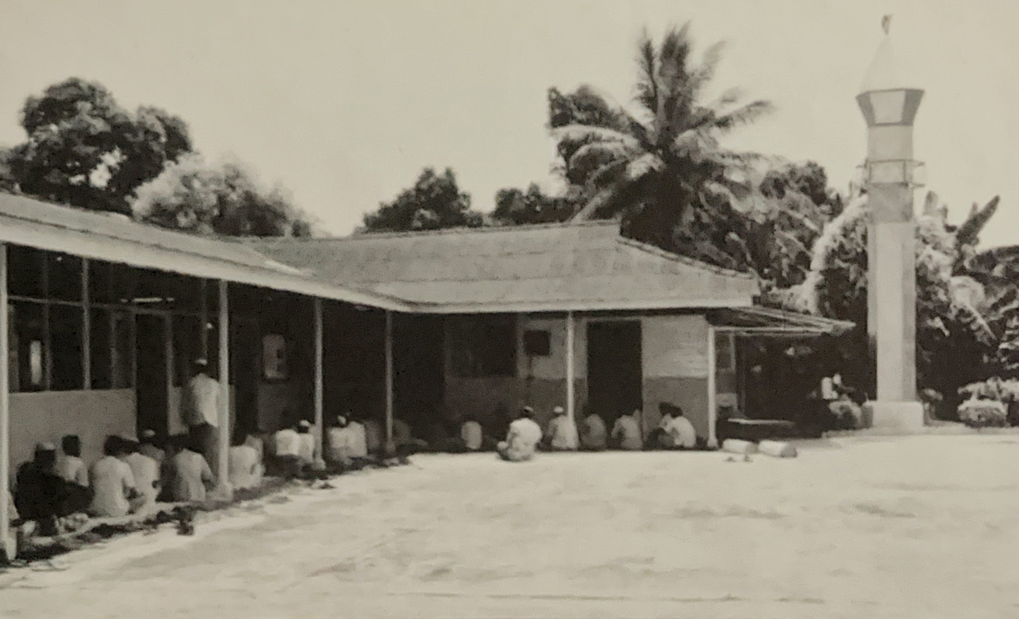 Historical photograph of a madrasah formerly administered by LKM