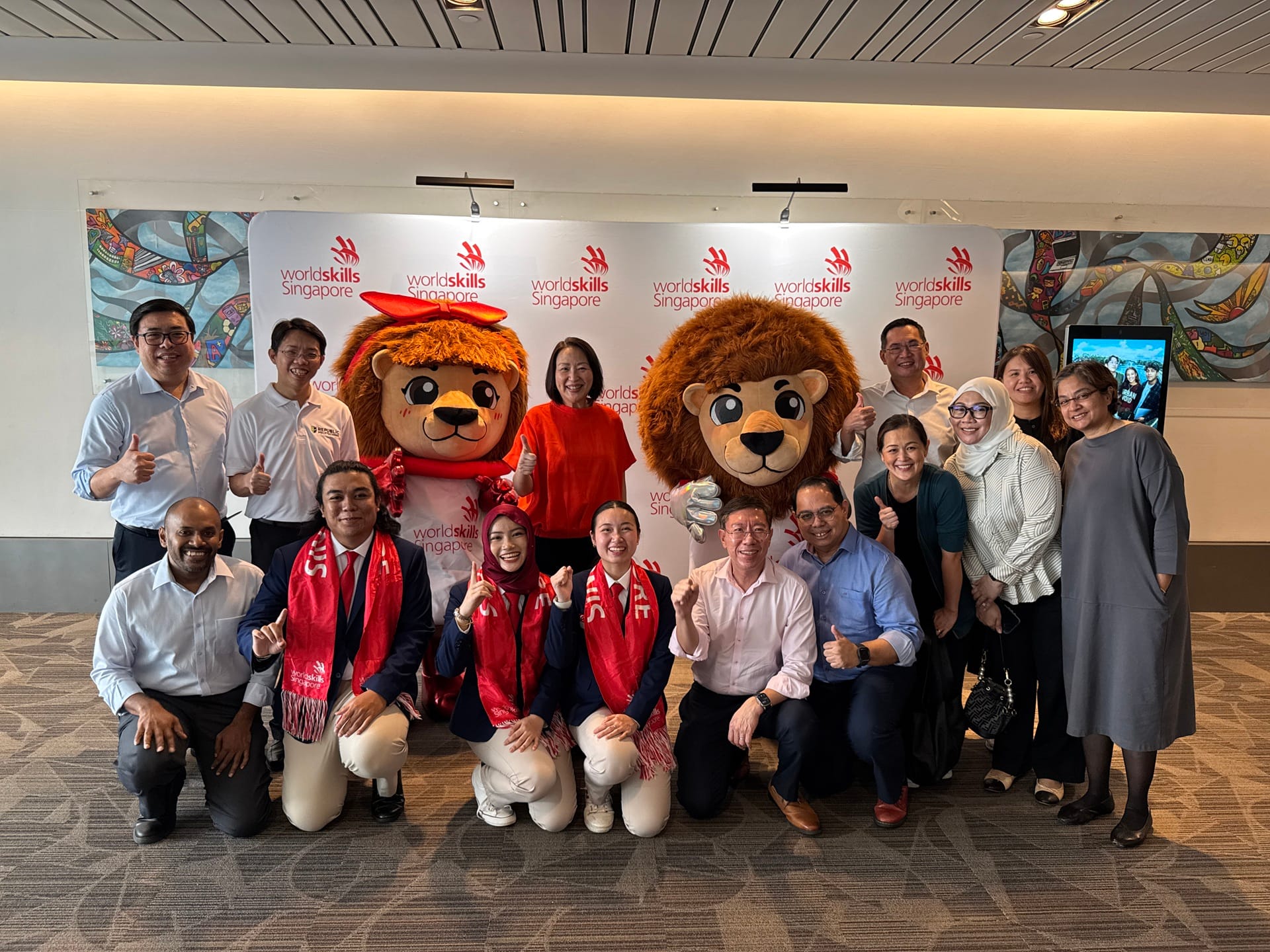 Team RP competitors mark the start of their journey to WorldSkills Shanghai 2026 at the send-off ceremony.