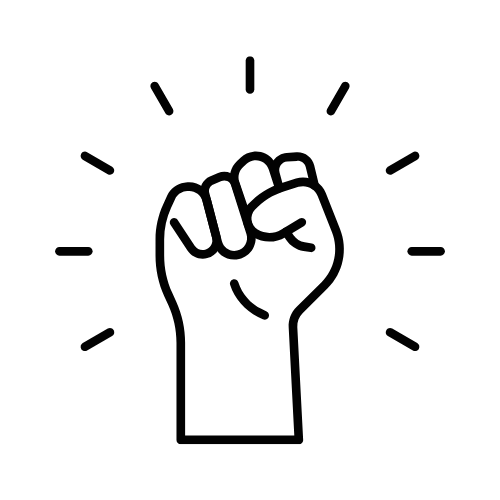 icon of a fist symbolising strength