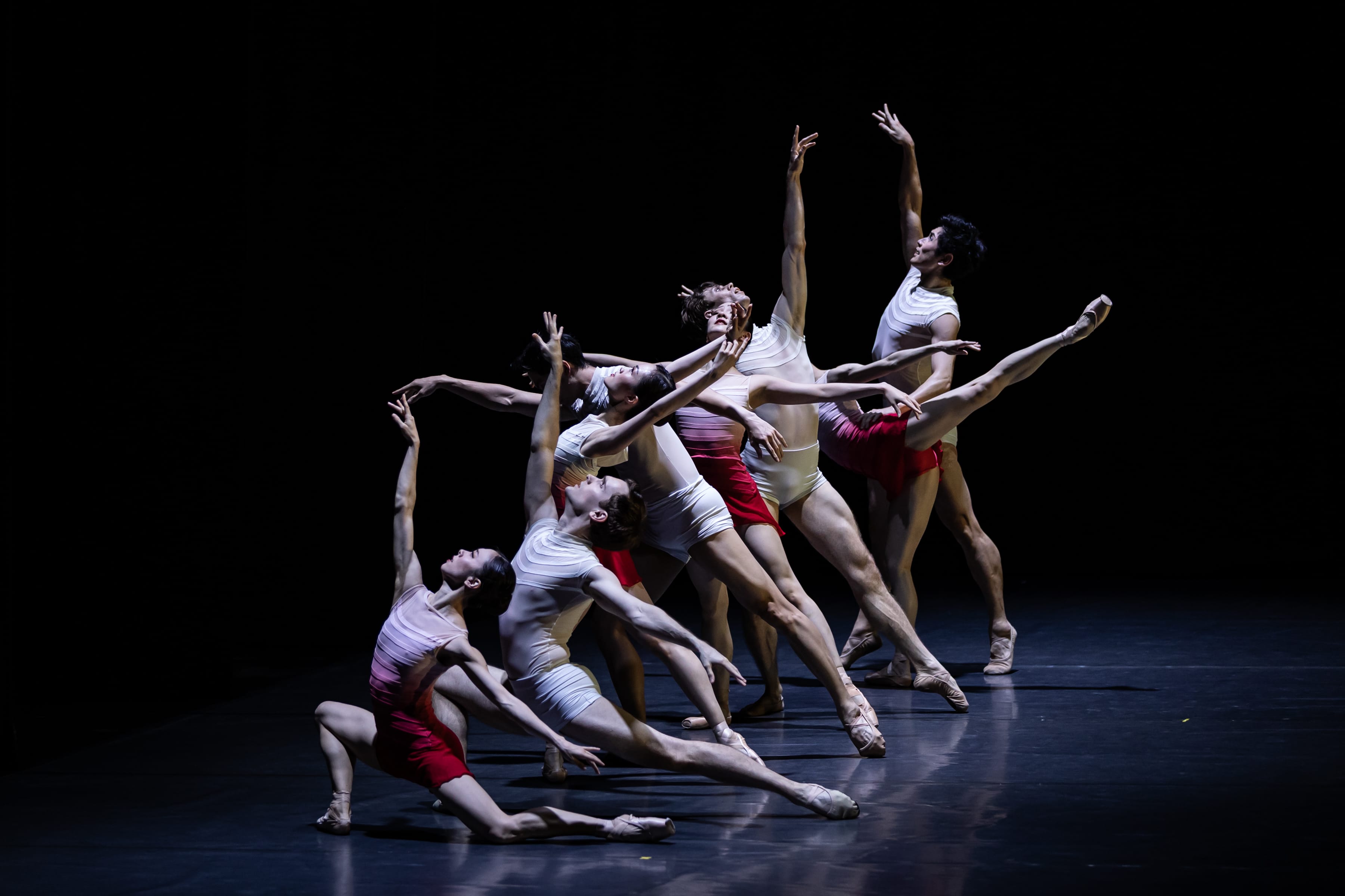 Ballet dancers on a stage