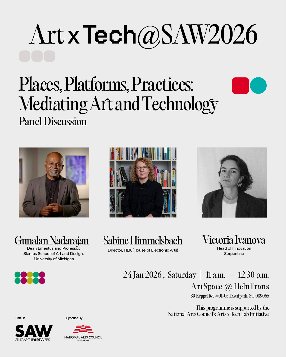 Image for Art x Tech @SAW - Places, Platforms, Practices: Mediating Art and technology Panel Discussion