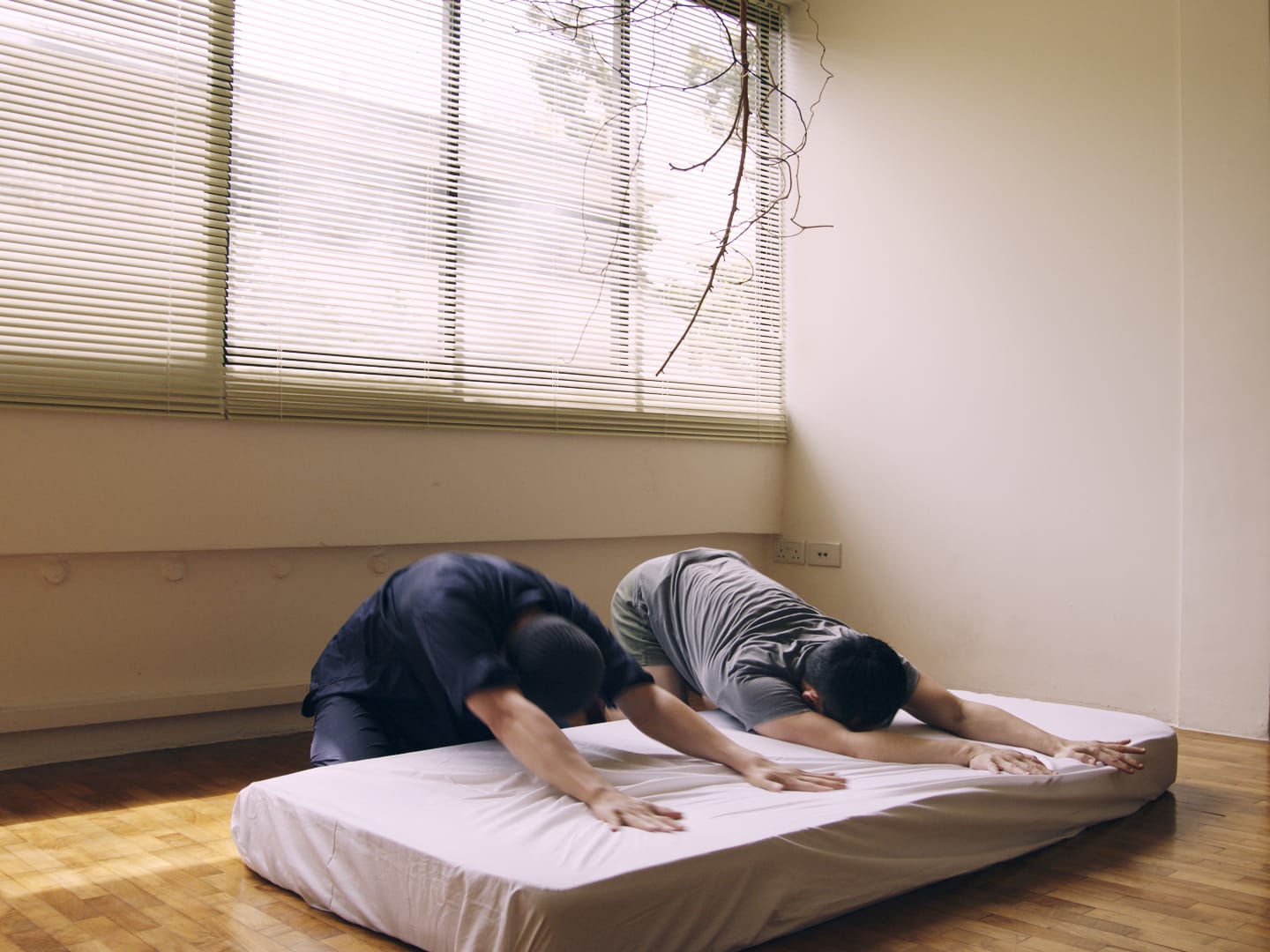 Stills from the dance film by Cinemovement, titled ‘Rooms’—featuring Singaporean dancer Albert Tiong. Image Credit: Cinemovement 