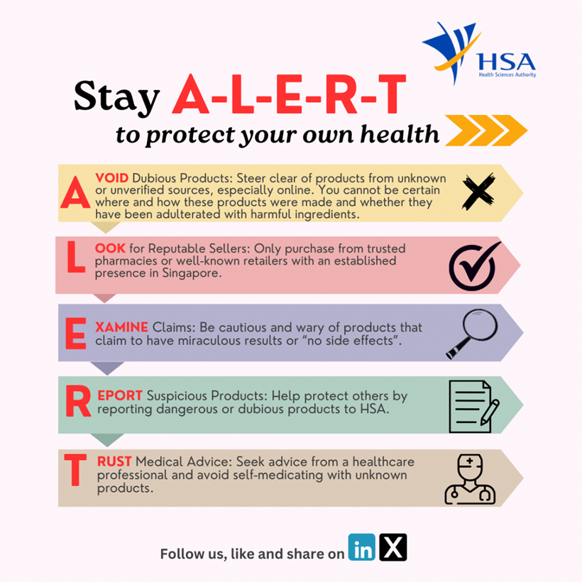 Infographic on staying alert to protect your own health