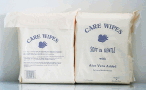Care Wipes product packaging for voluntary recall notice