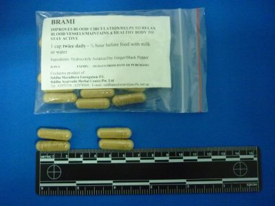 Brami Capsules product bottle showing front label and branding