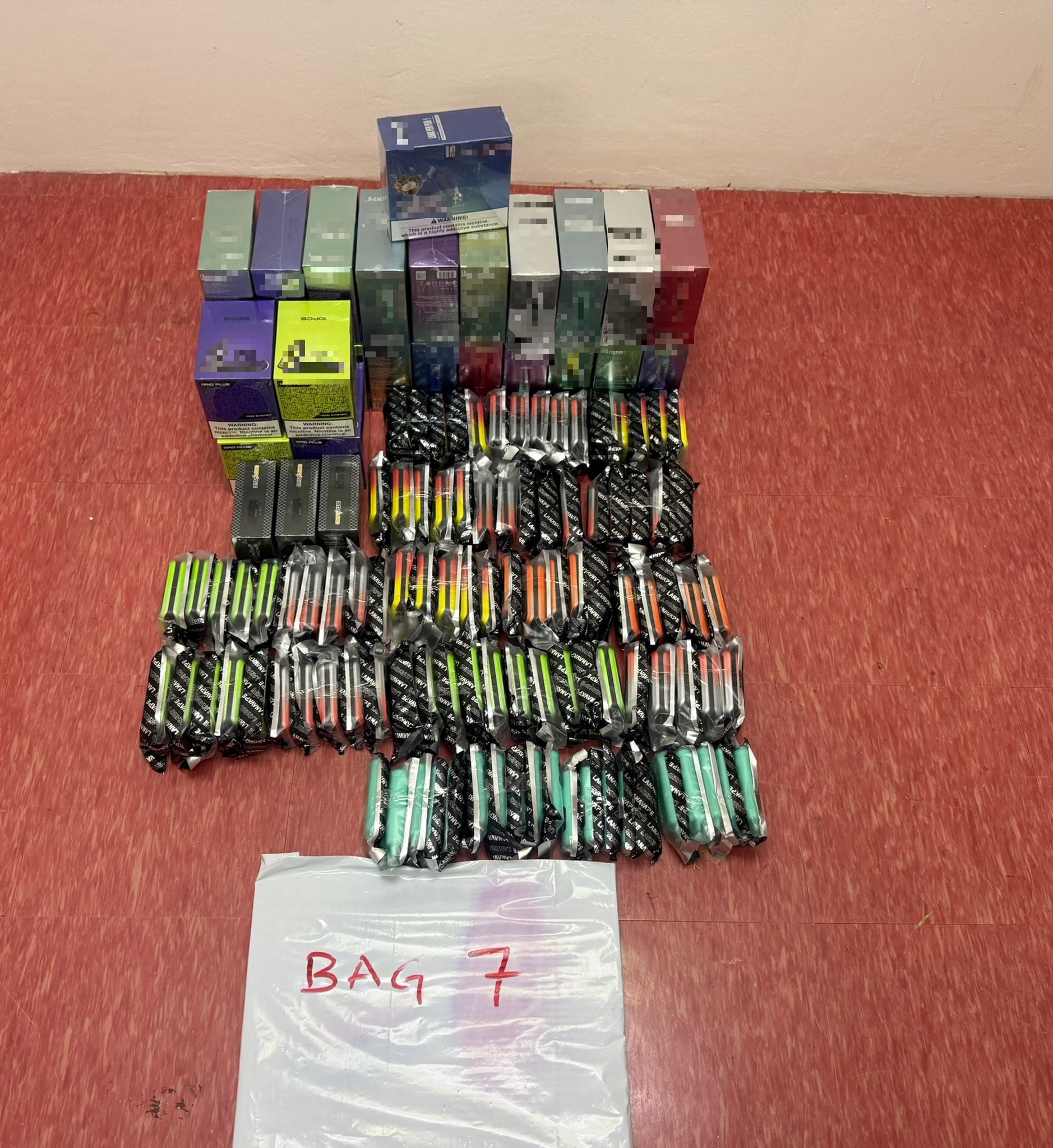 boxes of vapes