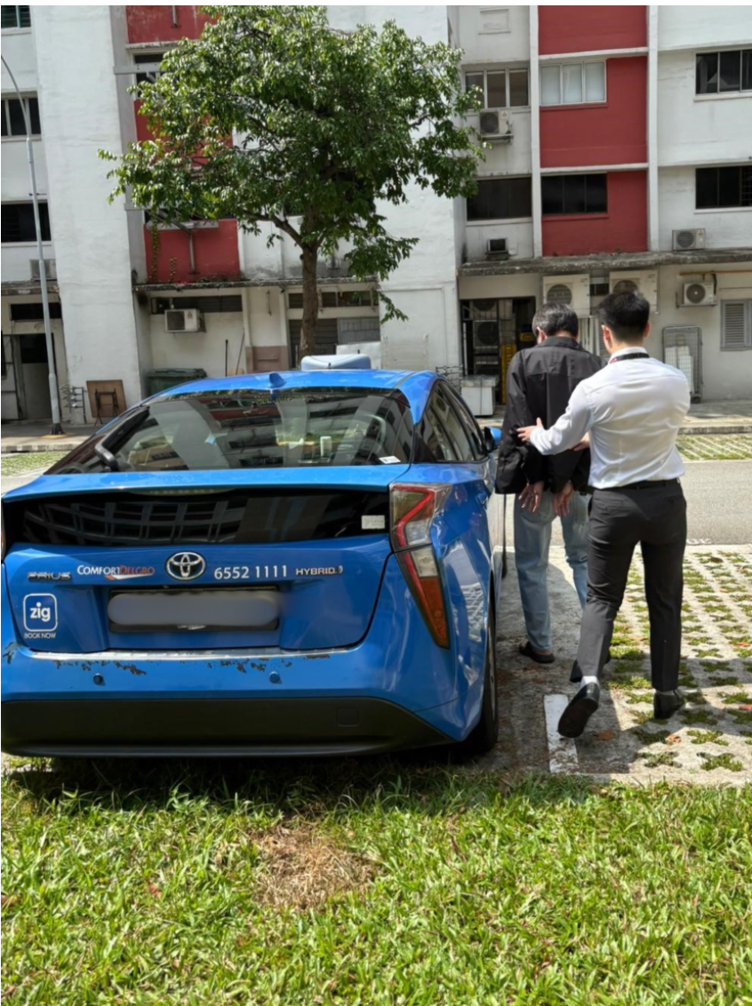 An alleged individual involved in giving bribes in CPIB’s custody on 30 March 2026.