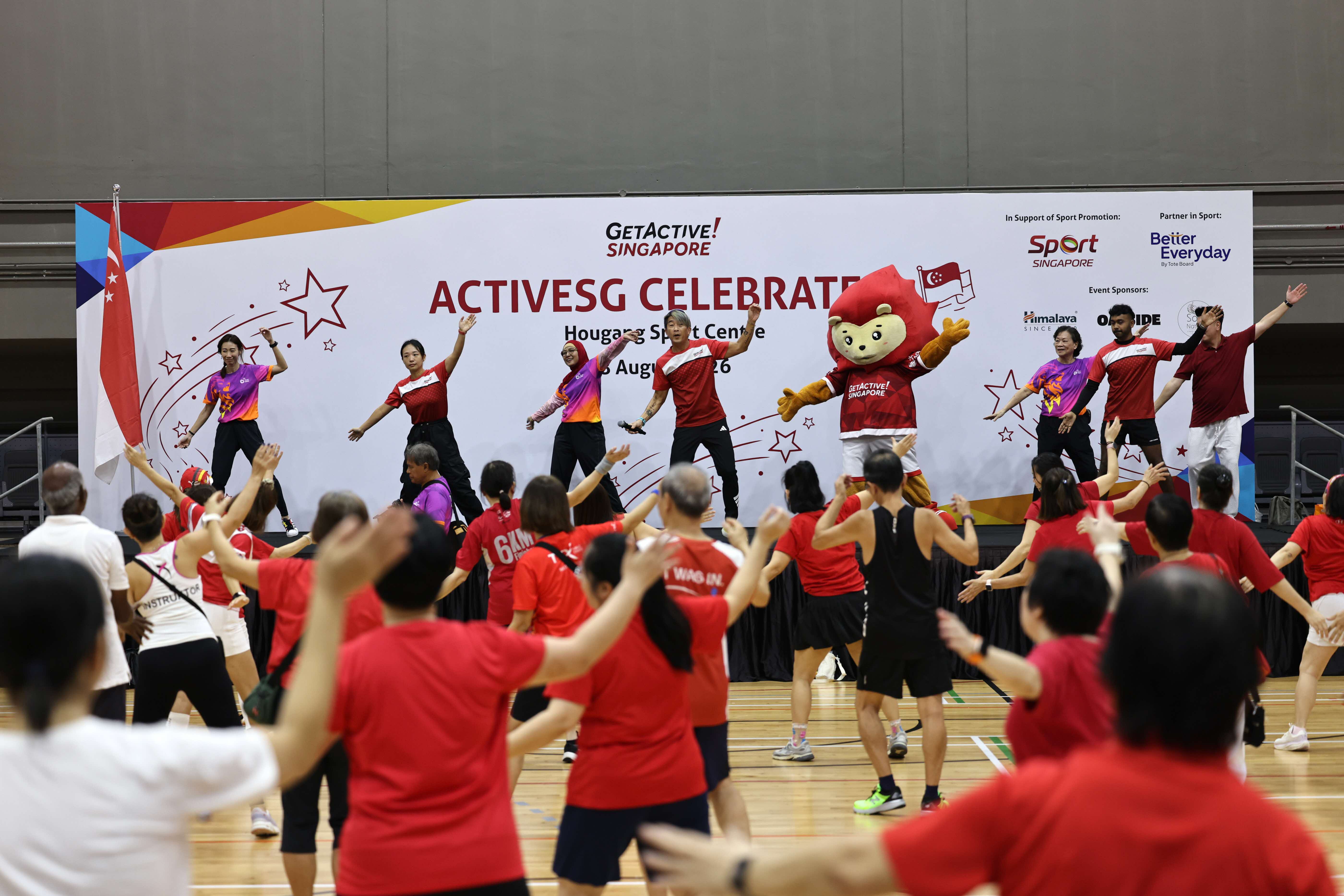 Singaporeans of all ages came together in the spirit of community, enjoying sport tryouts and fitness workouts at the ActiveSG Celebrates! Sport Carnivals.