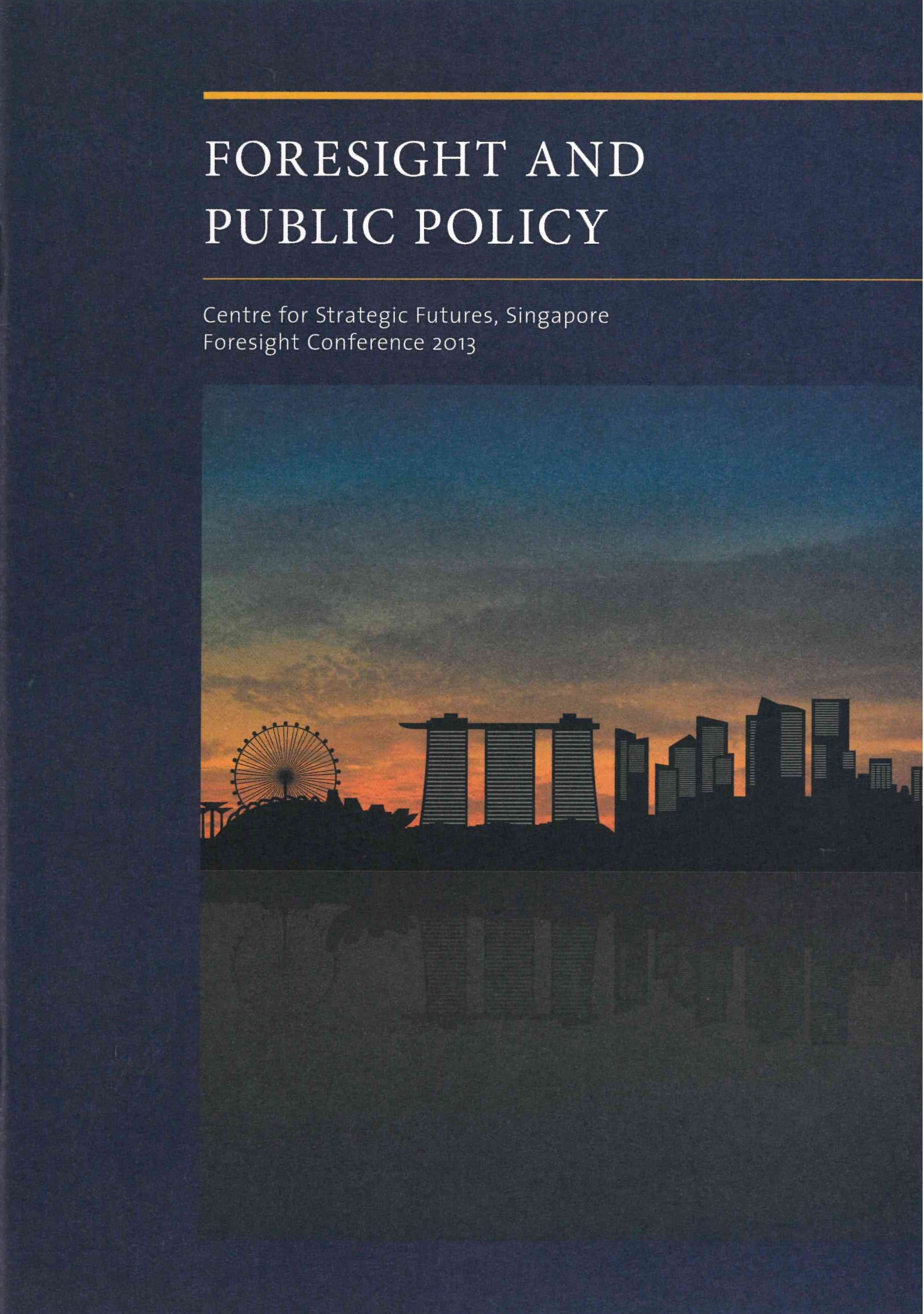 Foresight conference 2013 booklet cover