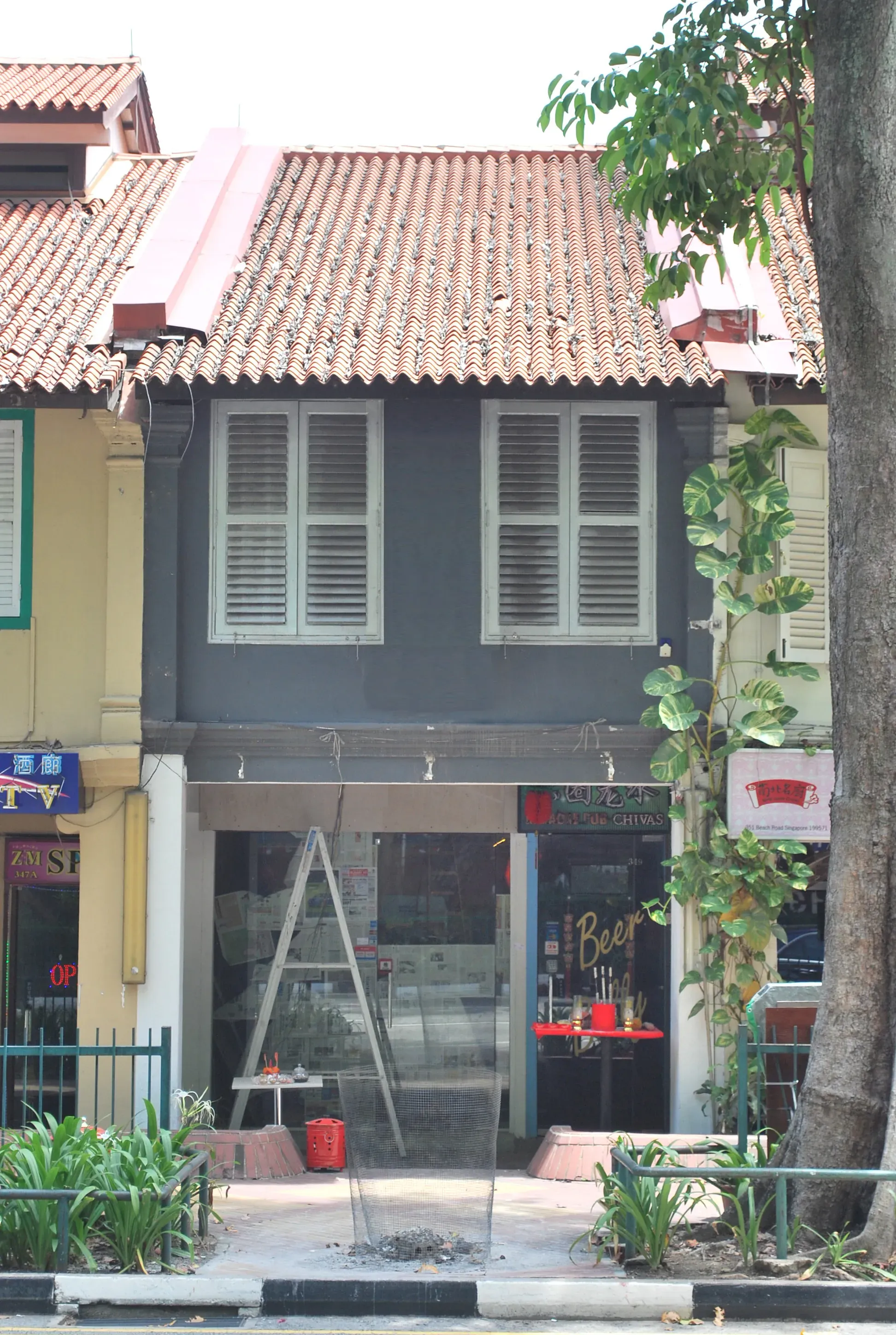 Front facade of 349 Beach Road