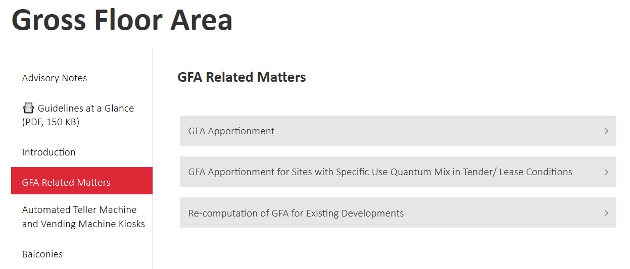Gross Floor Area handbook