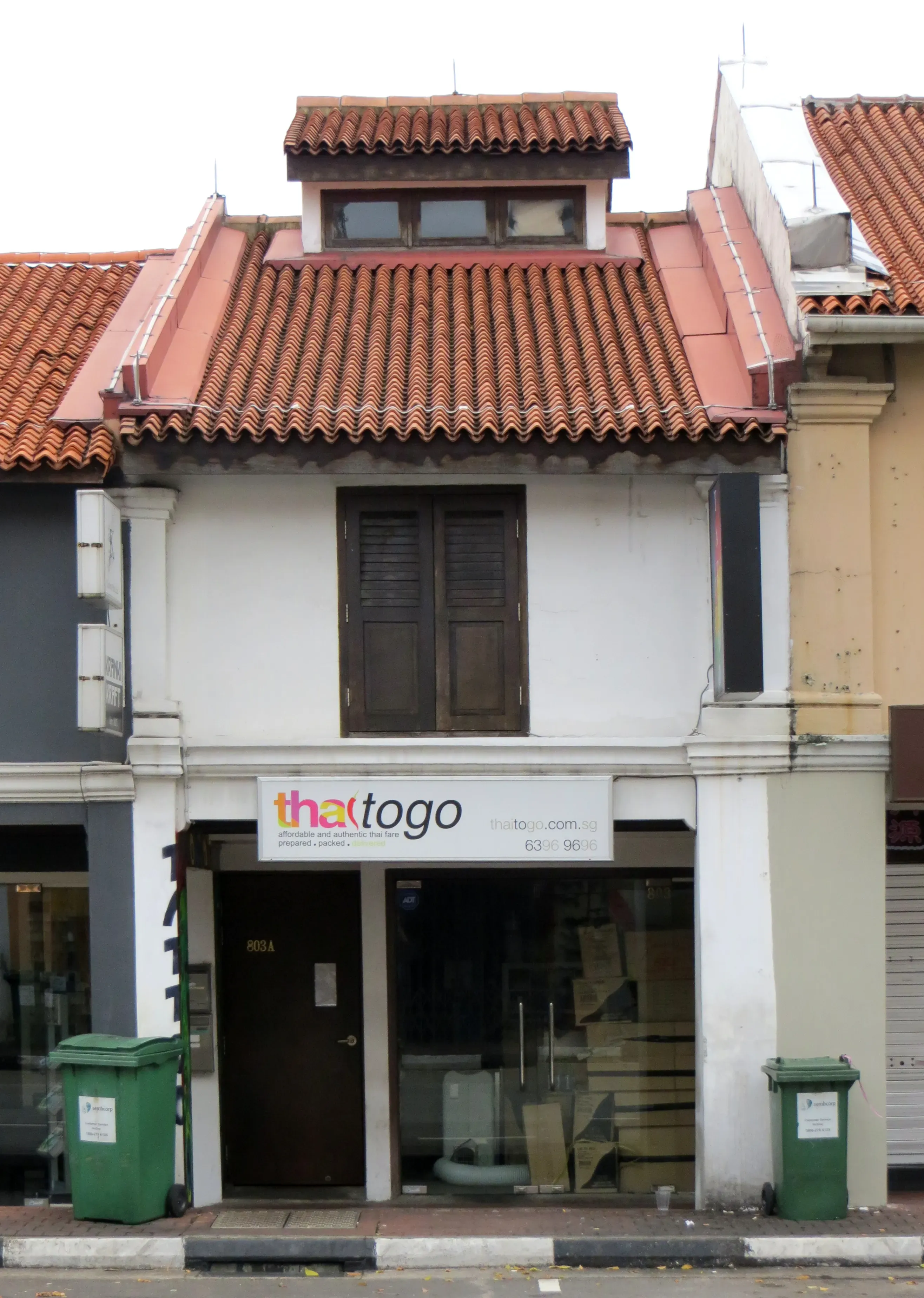 Front facade of 803 North Bridge Road