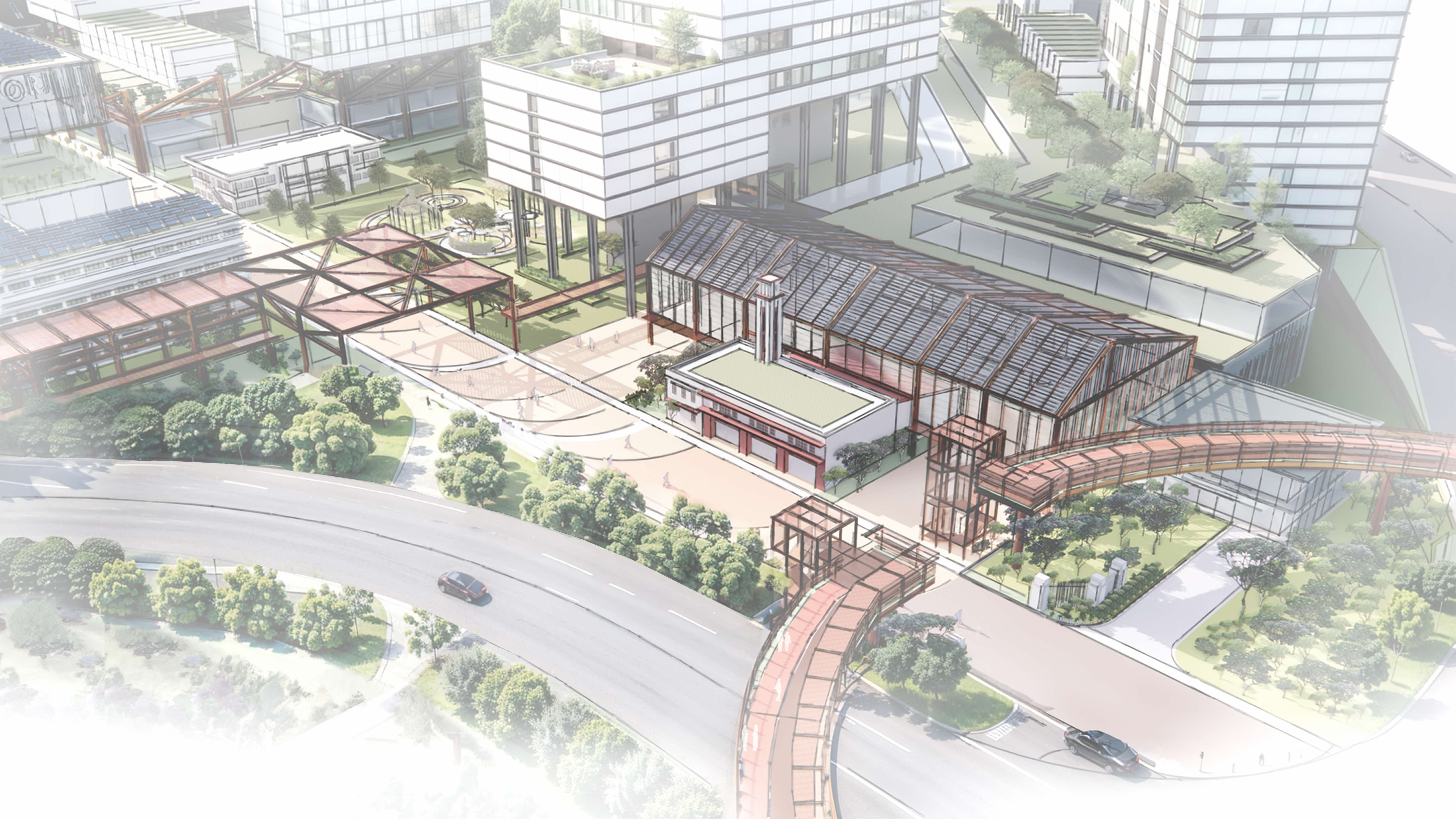 Conceptual sketch of community hub