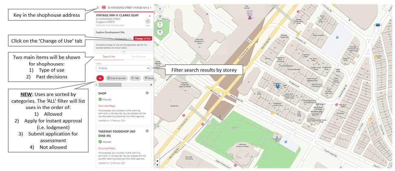 Revised Change of Use Lodgment Scheme for Shophouses