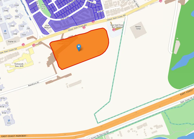 Map of land parcel at Bayshore Drive