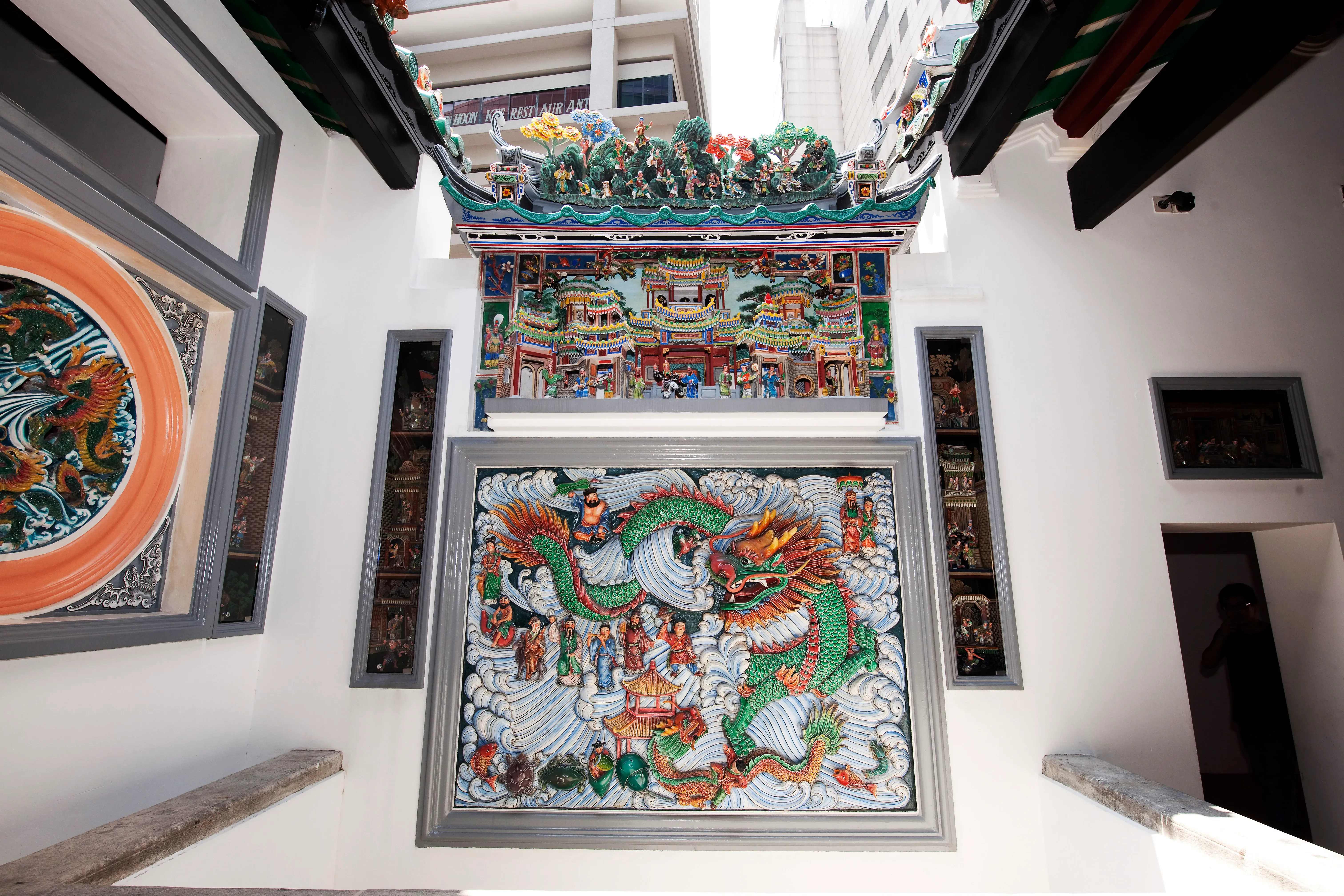 Decorative Wall Panels and Dioramas at Side Walls