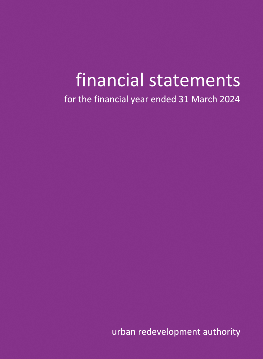 Financial statements for the financial year ended on 31 March 2024 cover in purple