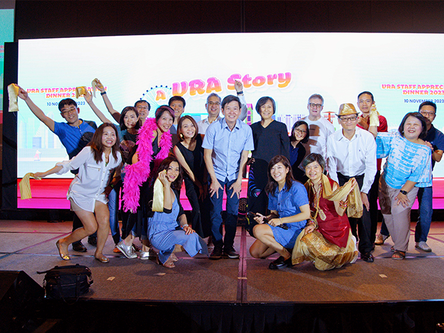 Group of people on a stage