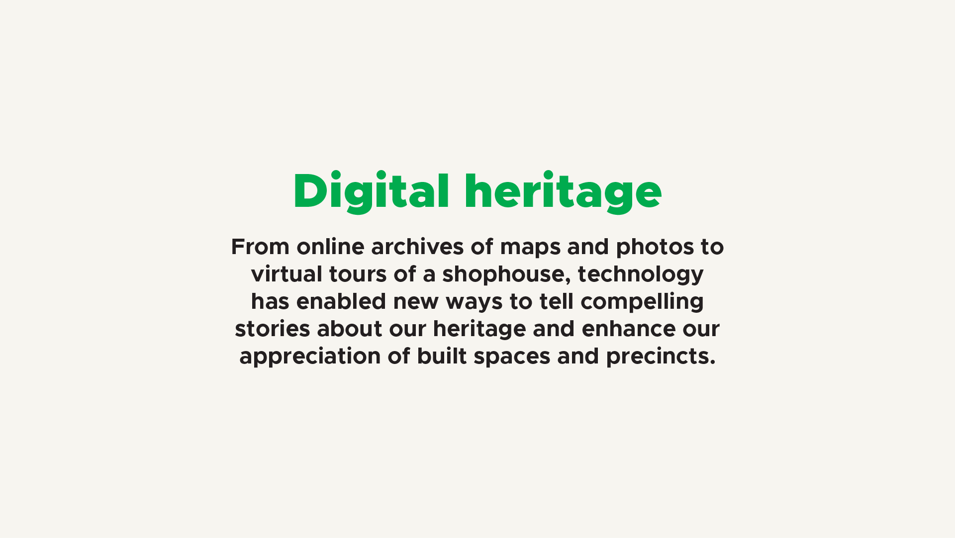 Information on digital heritage