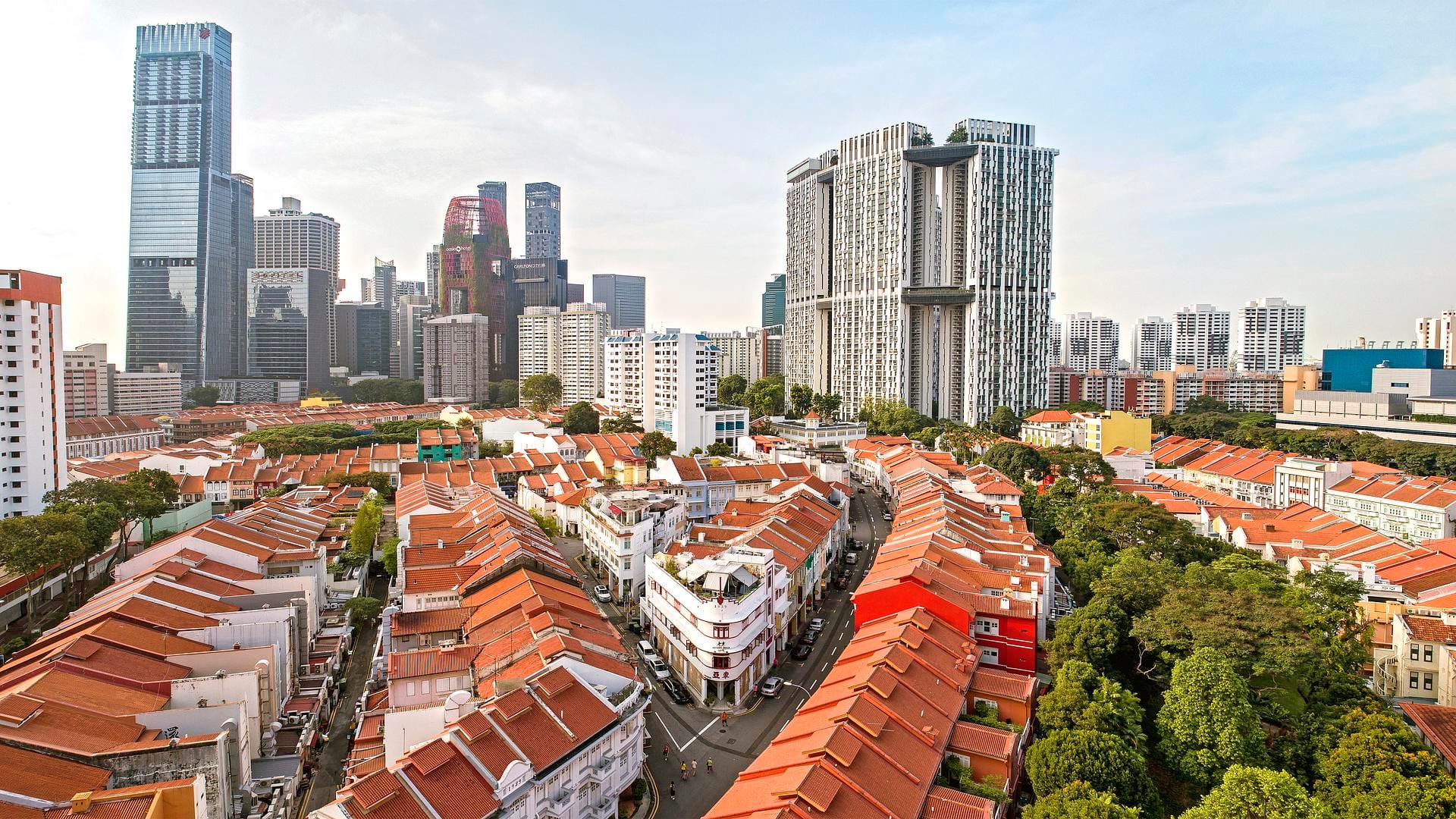 Singapore's city skyline