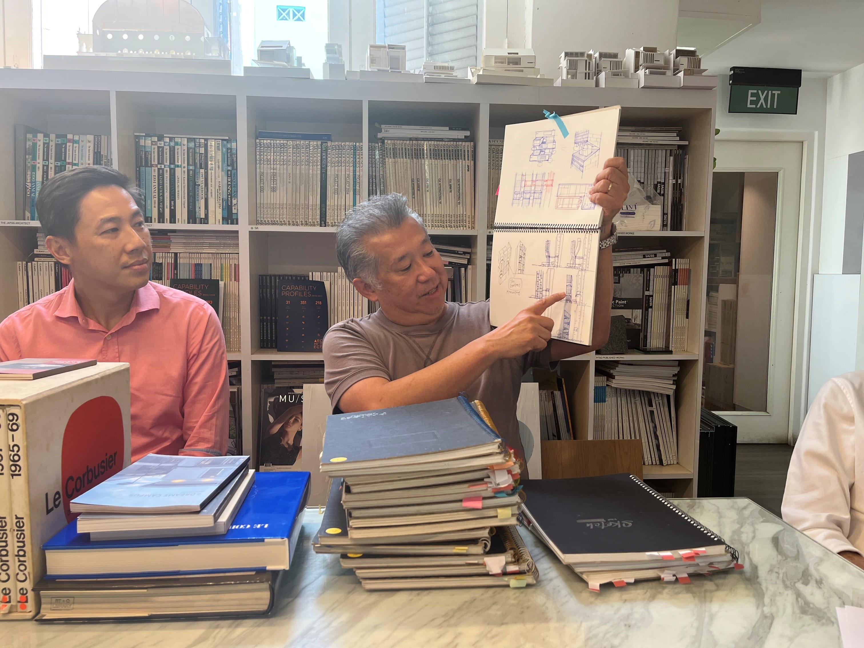 Rene Tan, Principal Architect, RT+Q Architects, sharing his design sketches done during the COVID-19 pandemic.