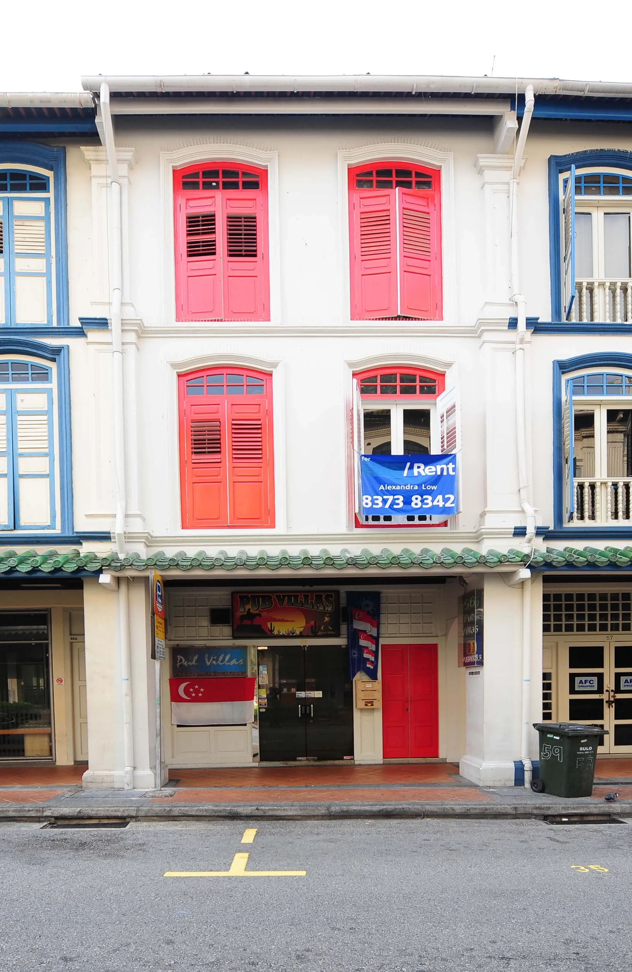 Front facade of 56 Duxton Road