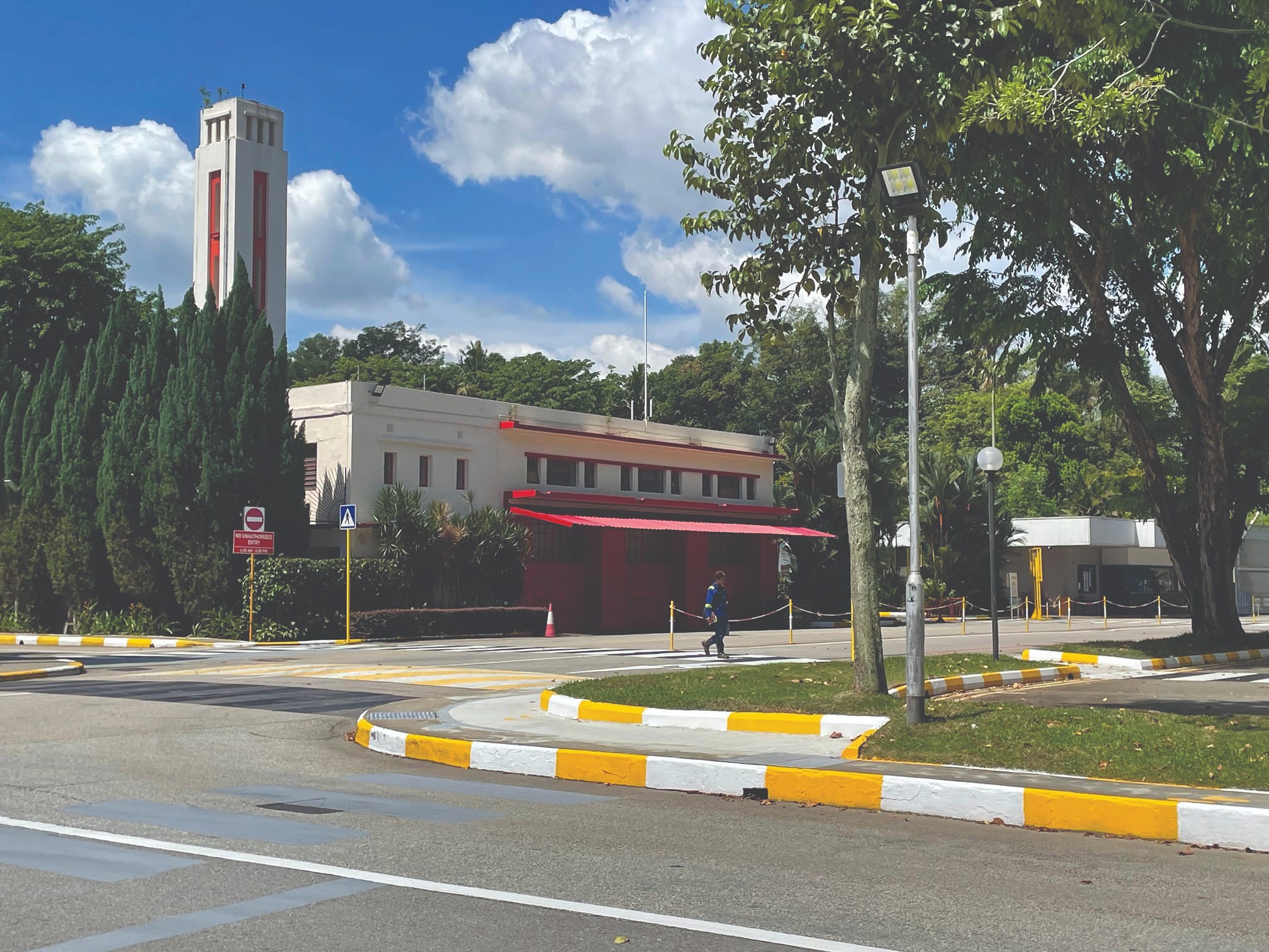 Present photo of old fire station at Sembawang Shipyard