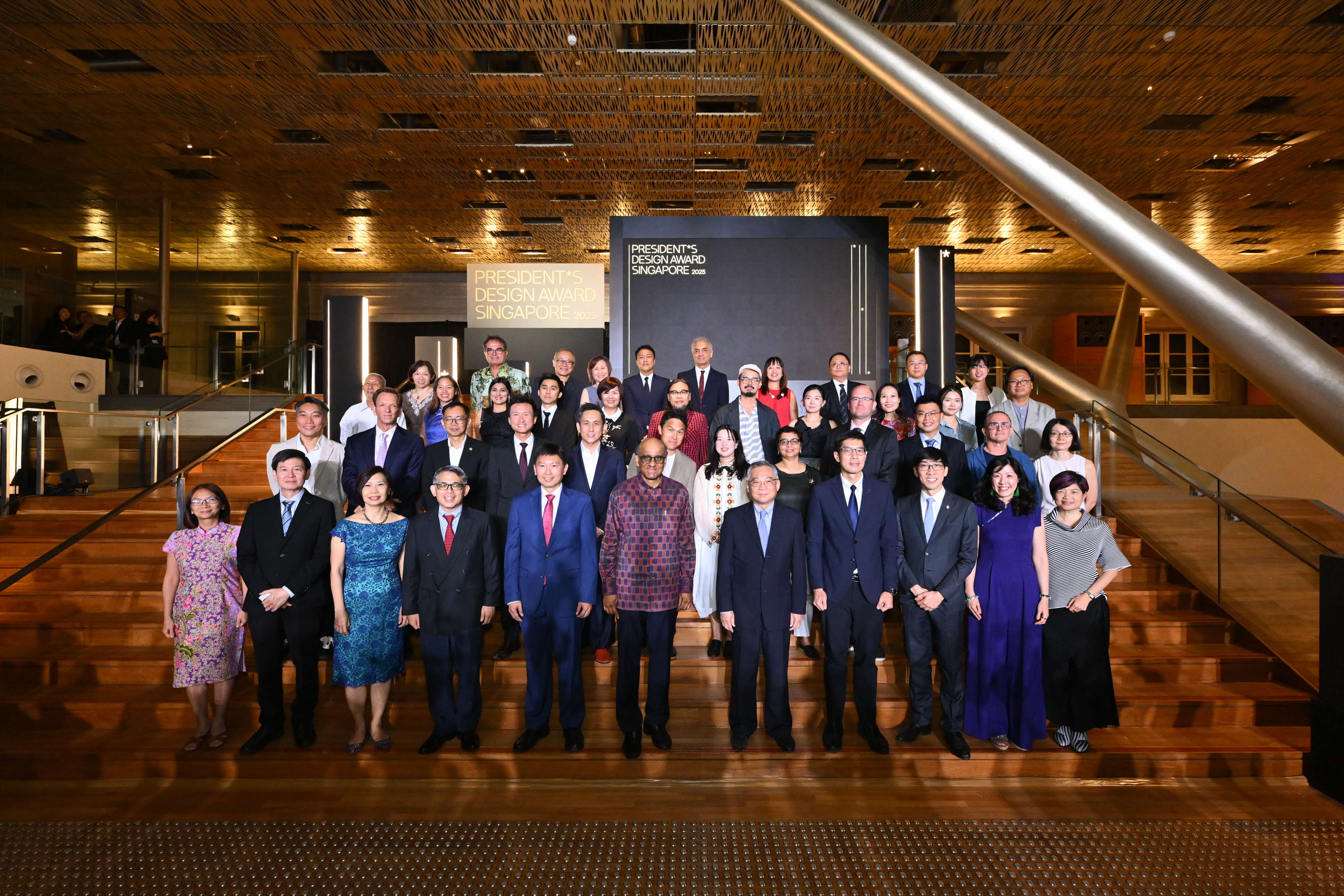 group photo with Singapore President Tharman at President*s Design Award 2025