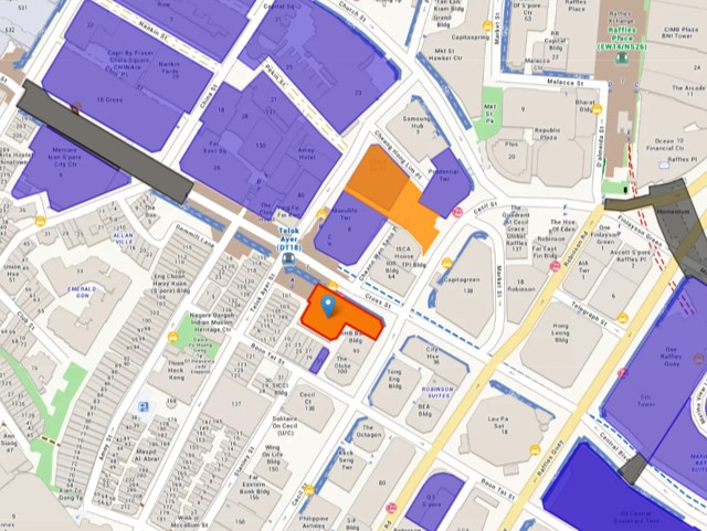 Map of land parcel at Cross Street
