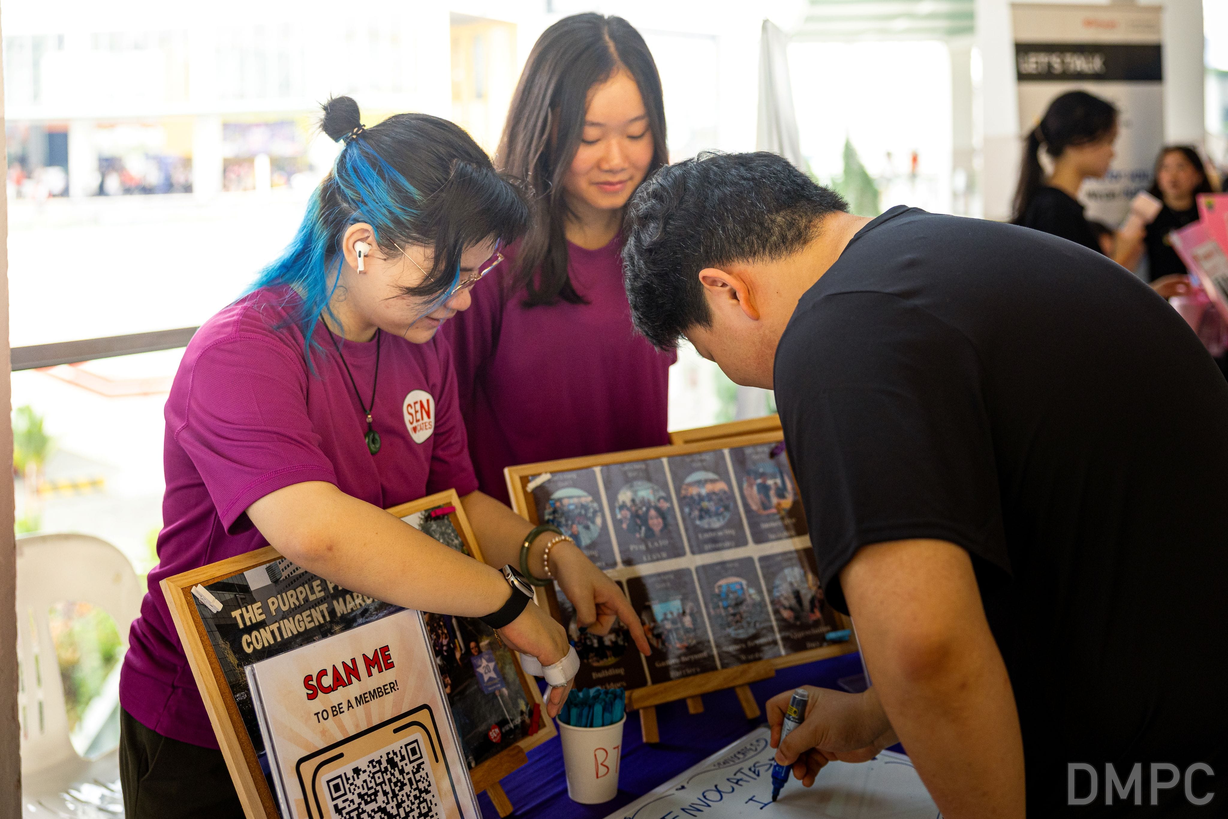 Image of SENvocates promoting their CCA at the CCA Fair