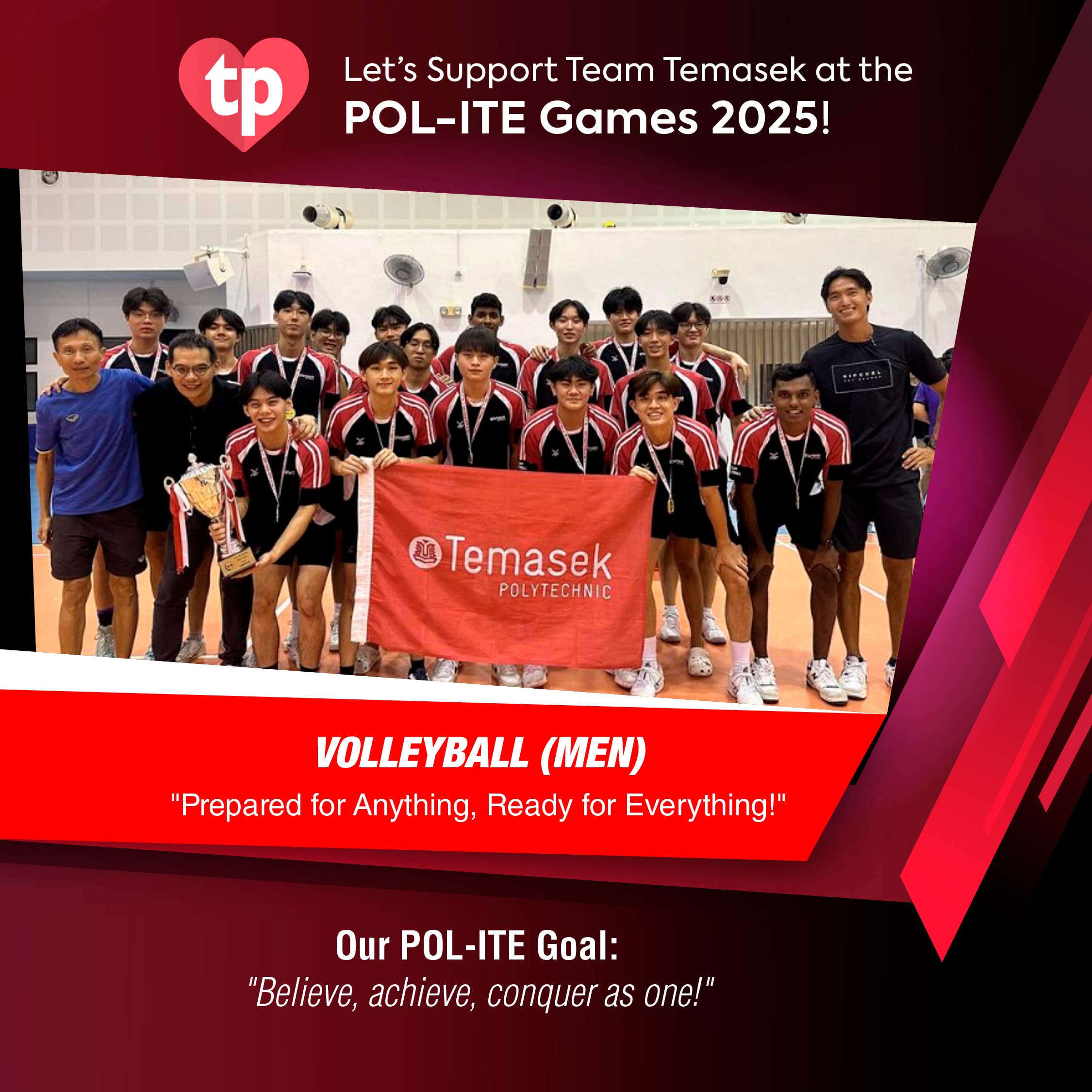 Image of TP Volleyball men's team for POL-ITE Games
