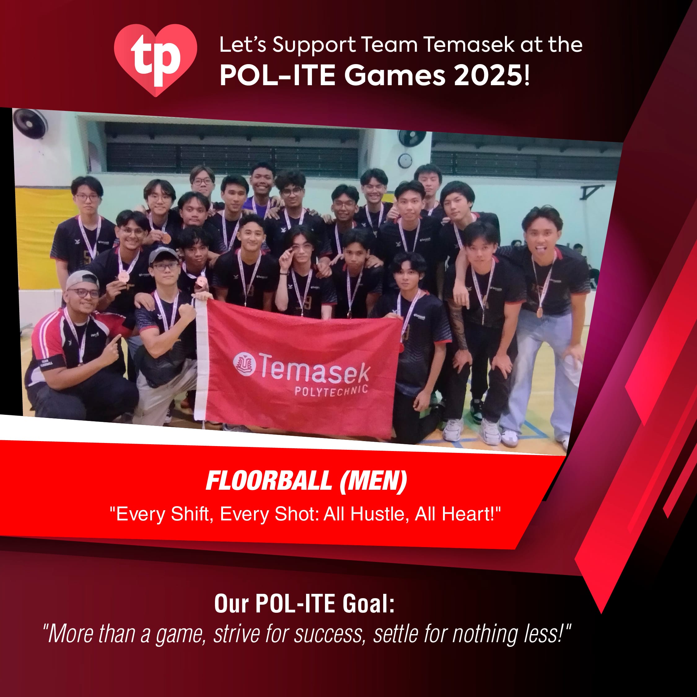 Image of TP Floorball men's team for POL-ITE Games