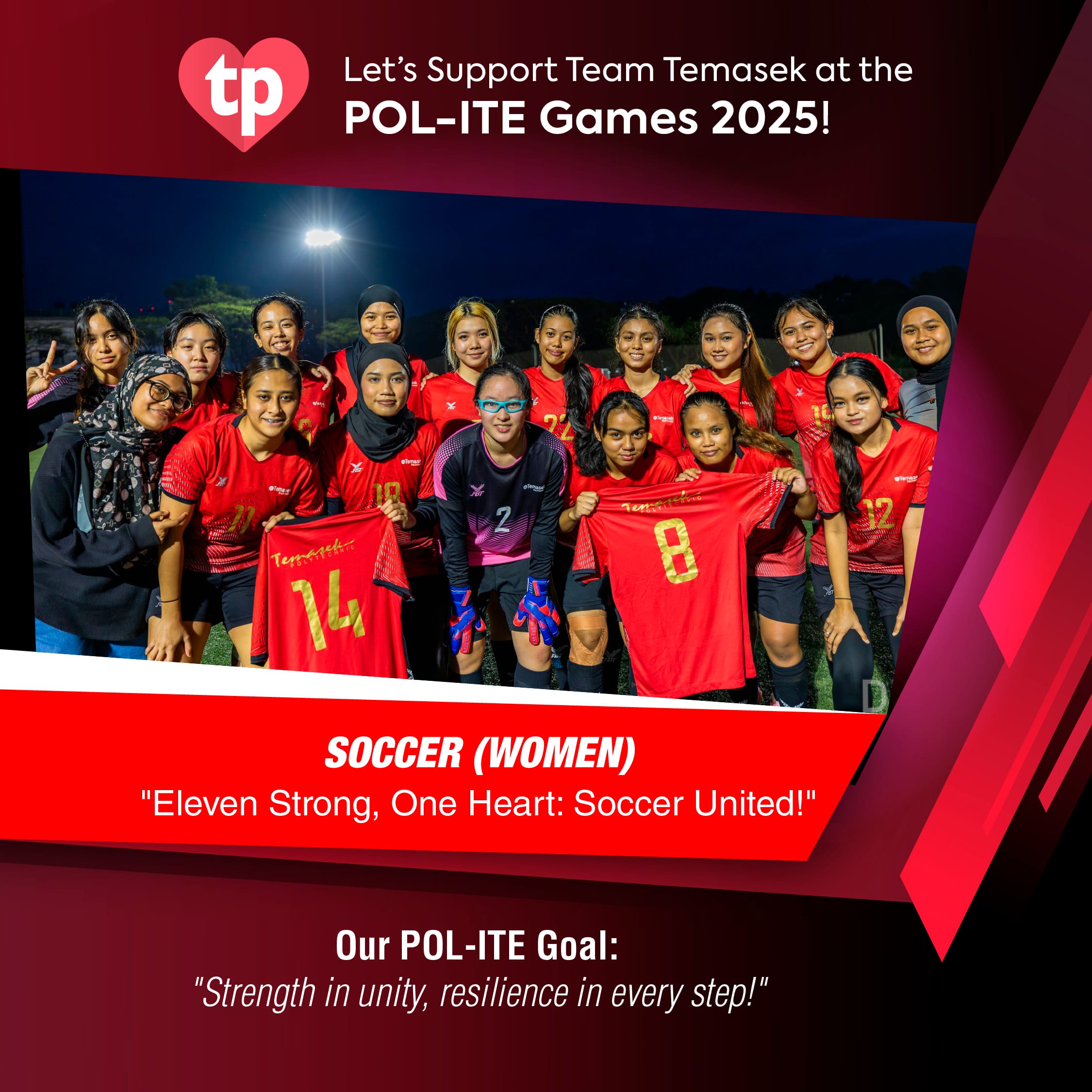Image of TP Soccer women's team for POL-ITE Games