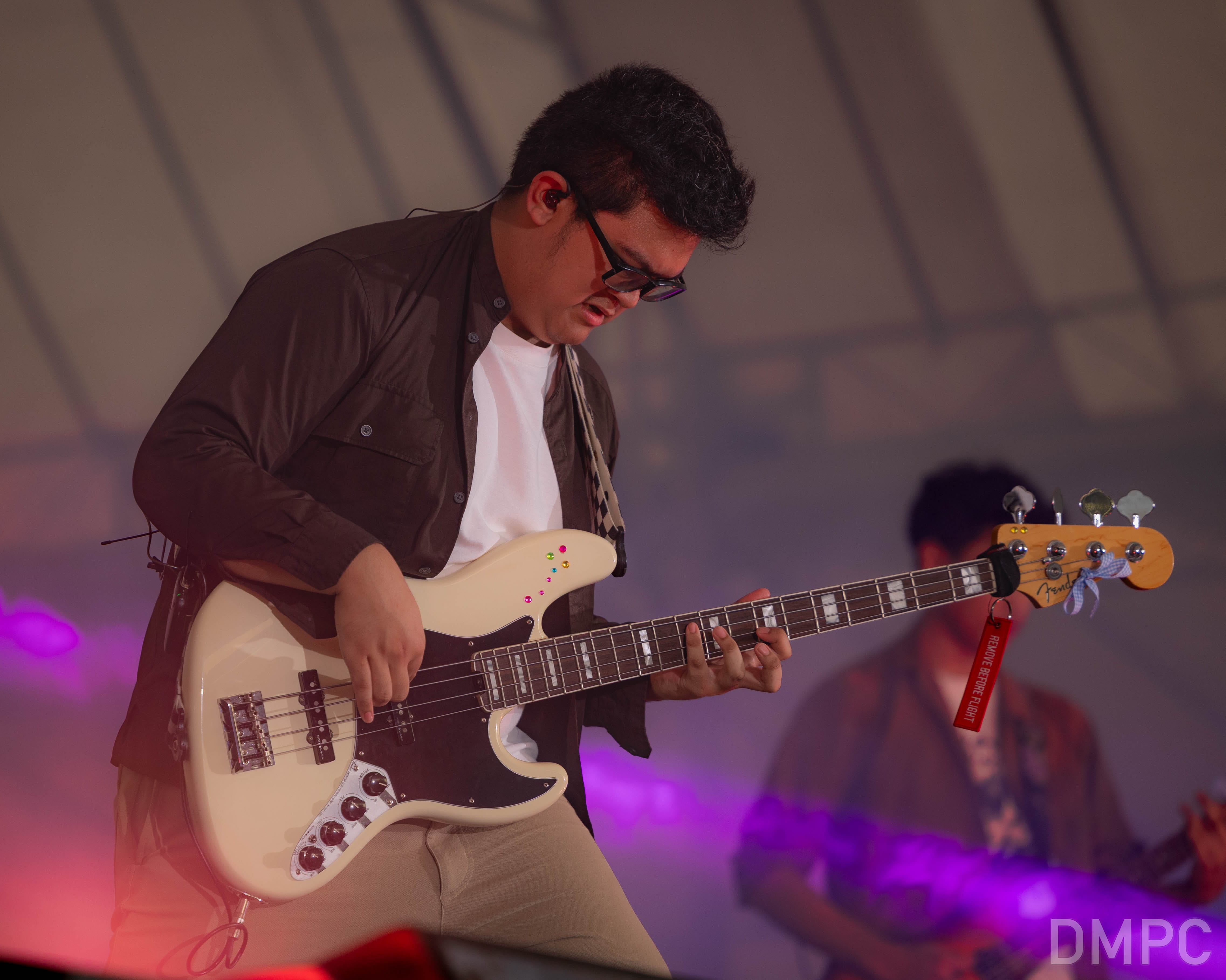 Image of a Music Vox guitarist performing at the SpecTACular concert