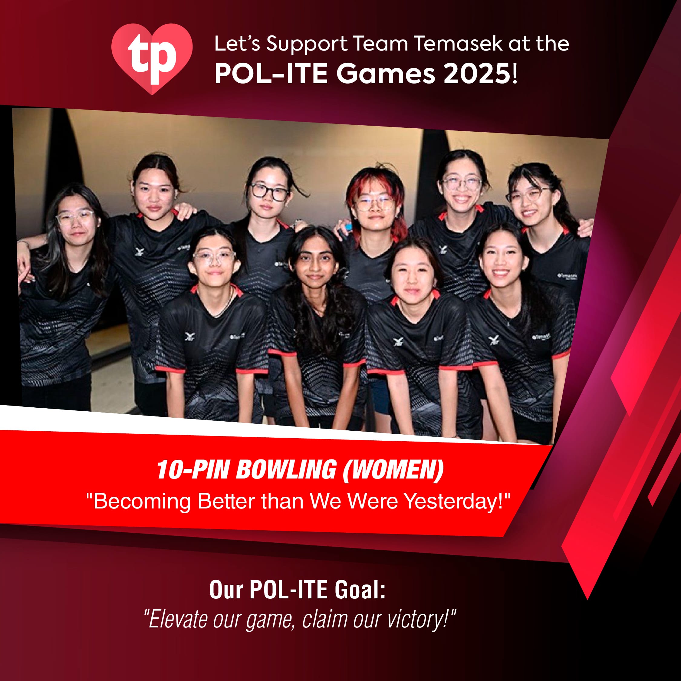 Image of TP 10-Pin Bowling women's team for POl-ITE Games