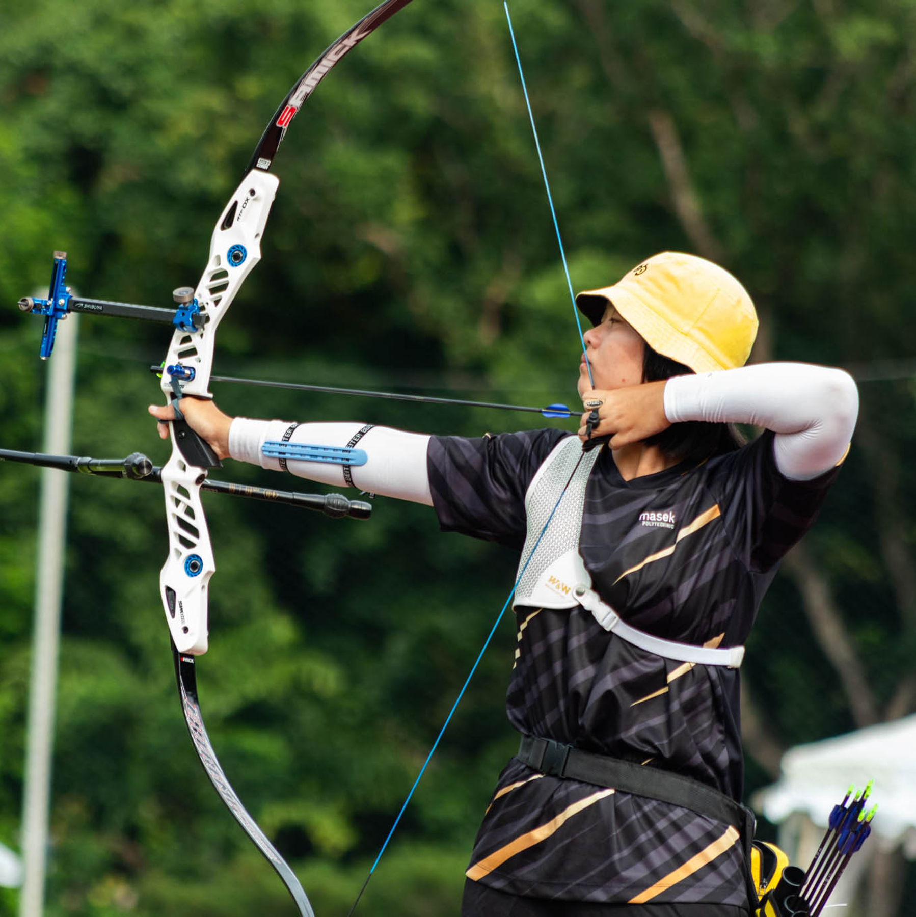 Image of an Archery player engaging in the sport