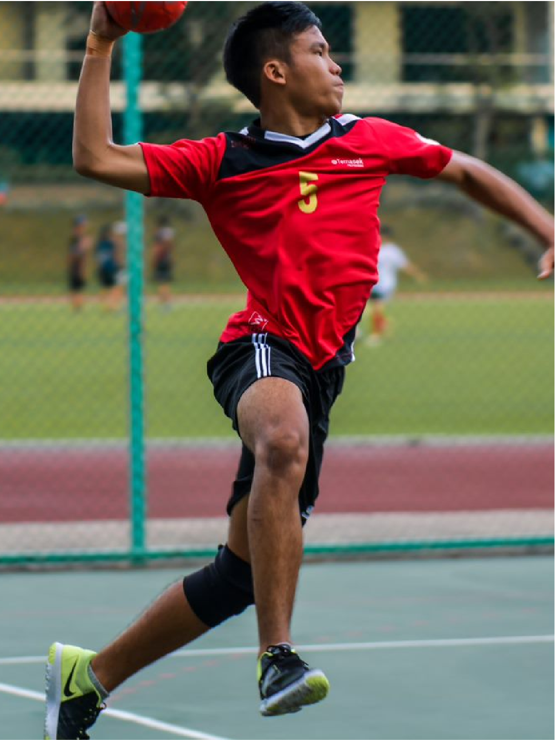 Image of a Handball member playing the sport