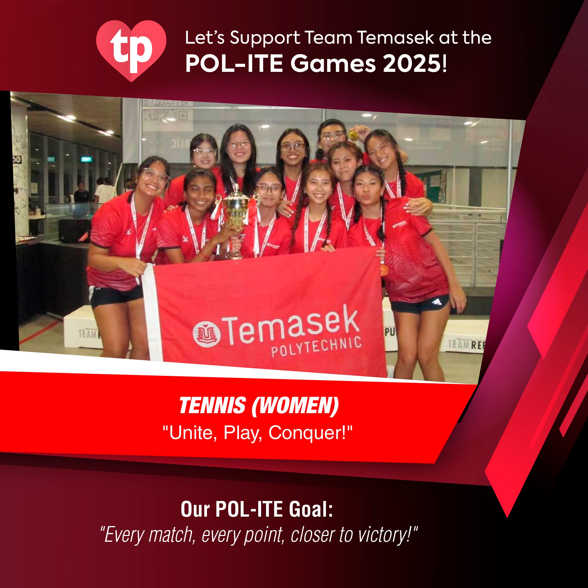 Image of TP Tennis women's team for POL-ITE Games