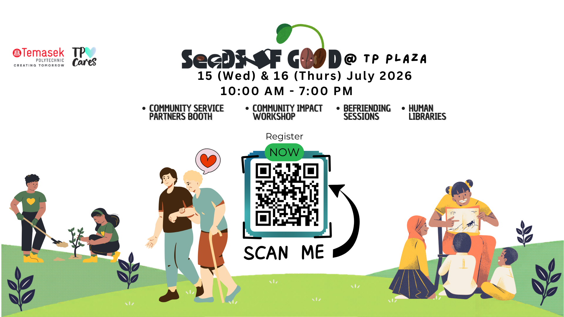 Publicity eDM for Seeds of Good Fair 2026 at Temasek Polytechnic on 15-16 July 2026
