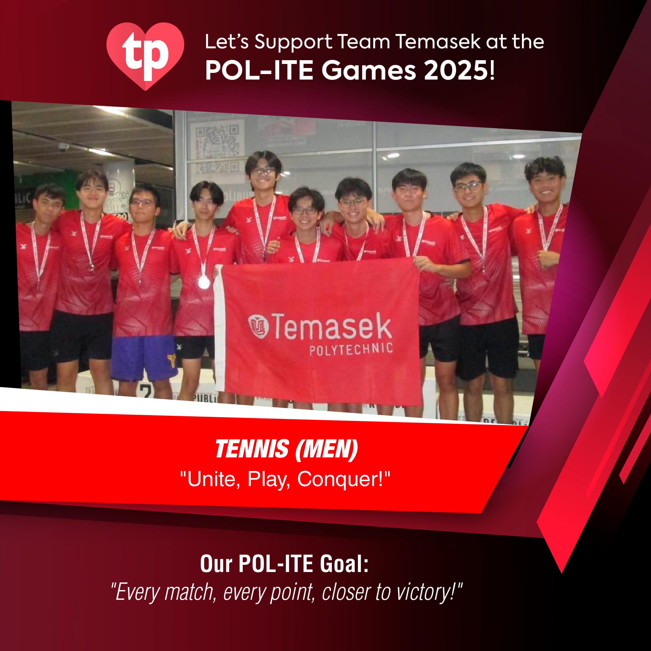 Image of TP Tennis men's team for POL-ITE Games