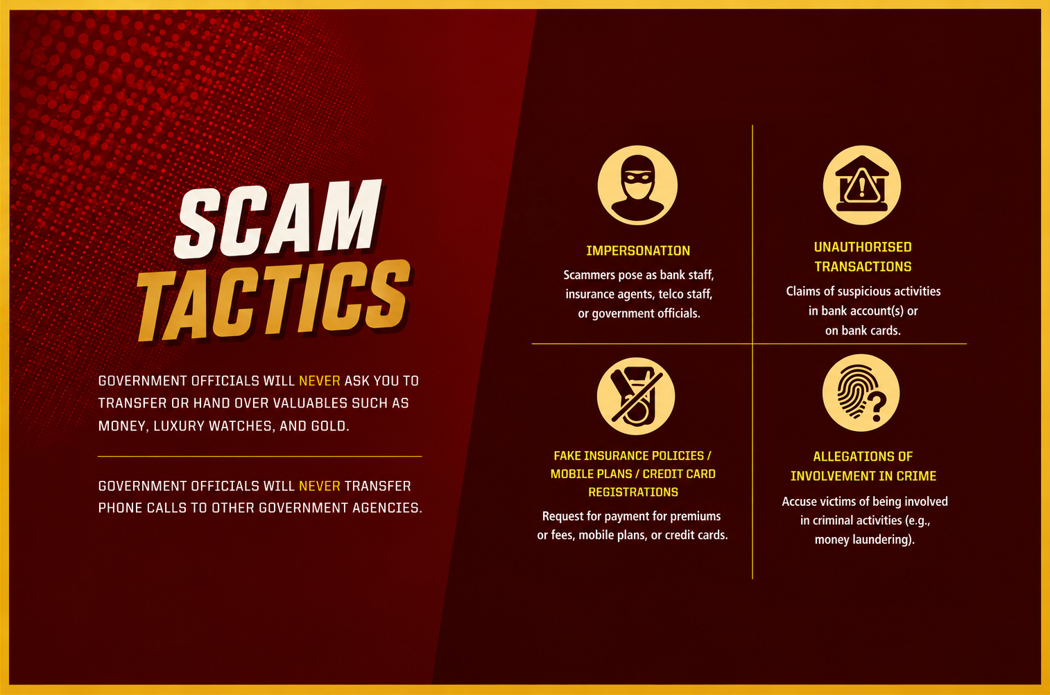 Code of Practice (CoP): Measures for precious stones and precious metals dealers to combat scam-related money laundering cases.