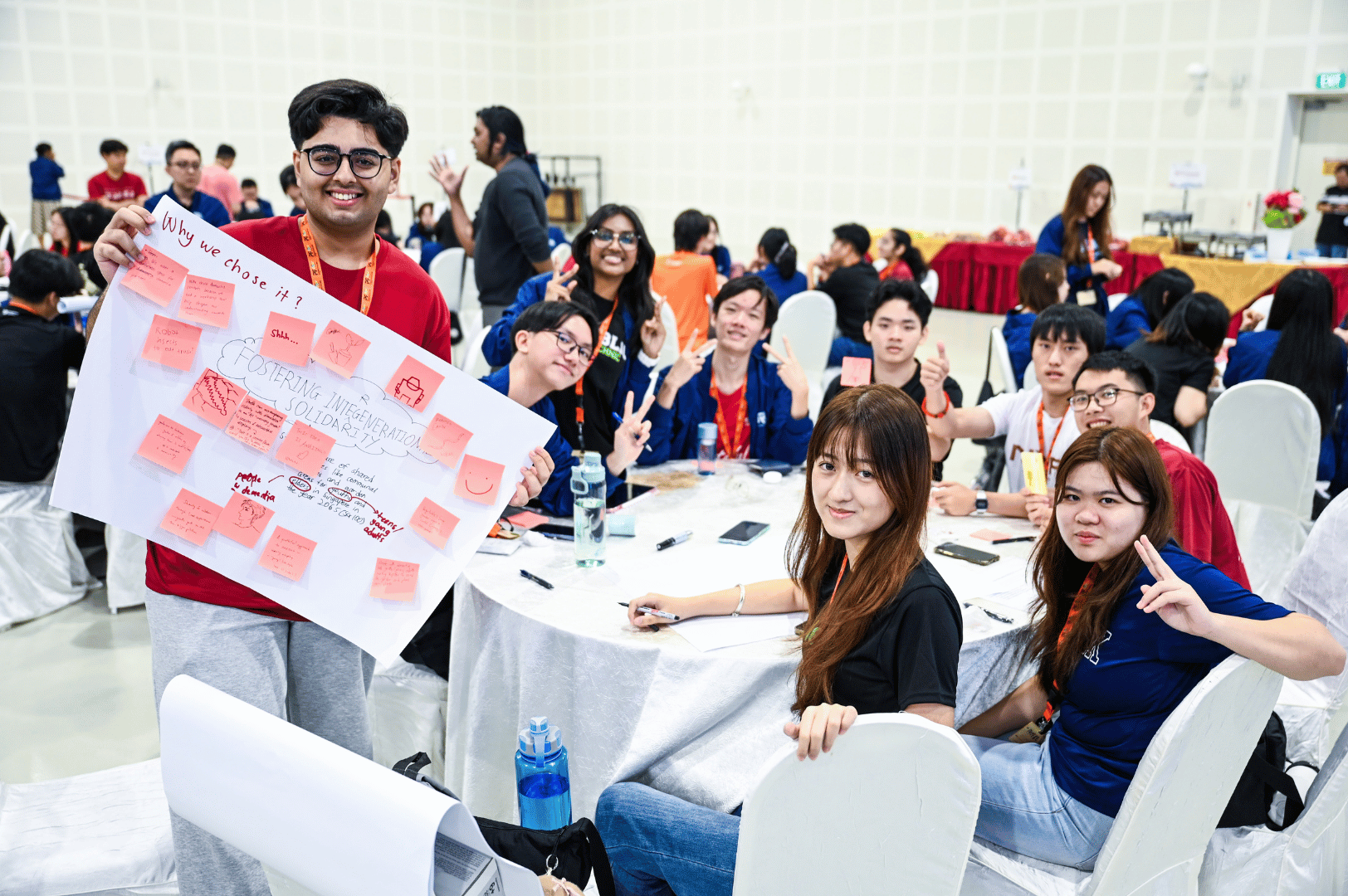 students showcasing their ideation process