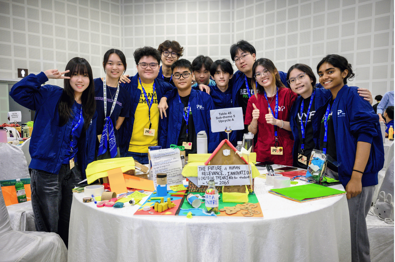 Students posing with their prototype