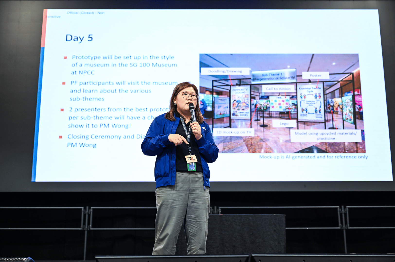 Ms Chow Shi Qin briefing students on expectation of their prototype