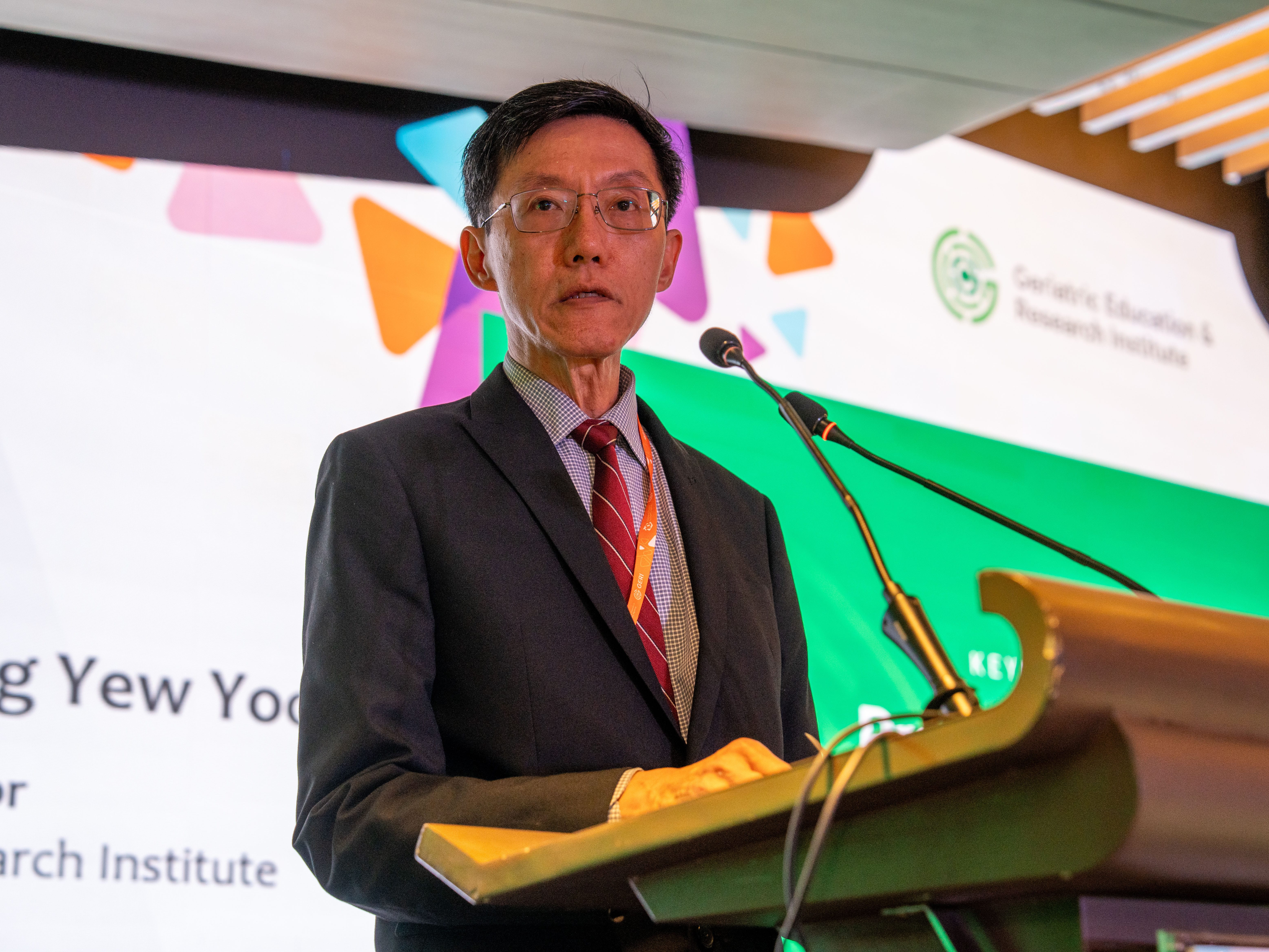 Man giving a speech