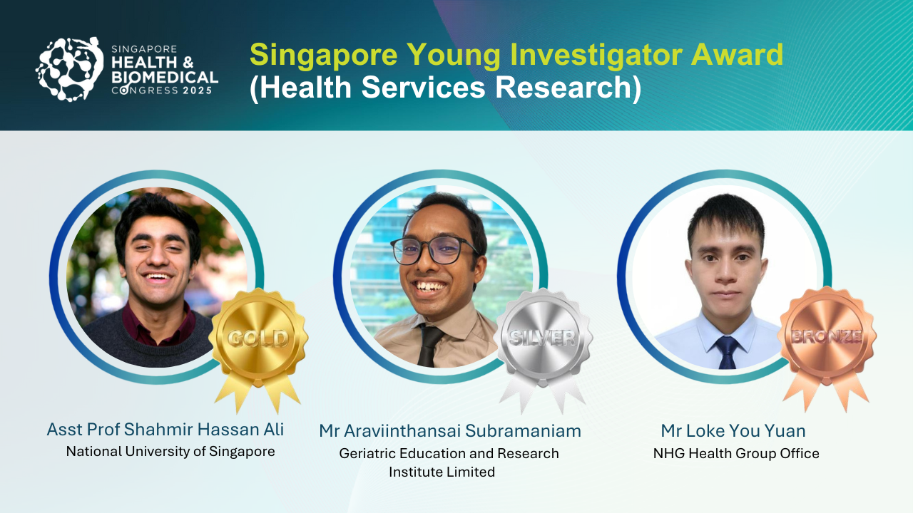 Araviinthansai Subramaniam GERI SHBC 2025 Singapore Young Investigator Award