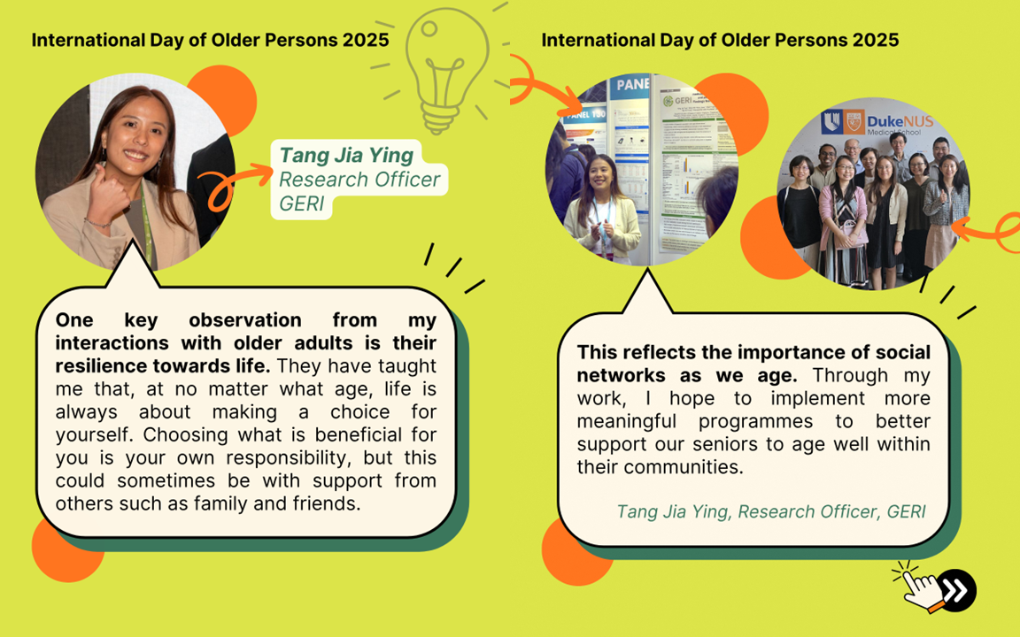 International Day of Older Persons 2025: Tang Jia Ying, GERI