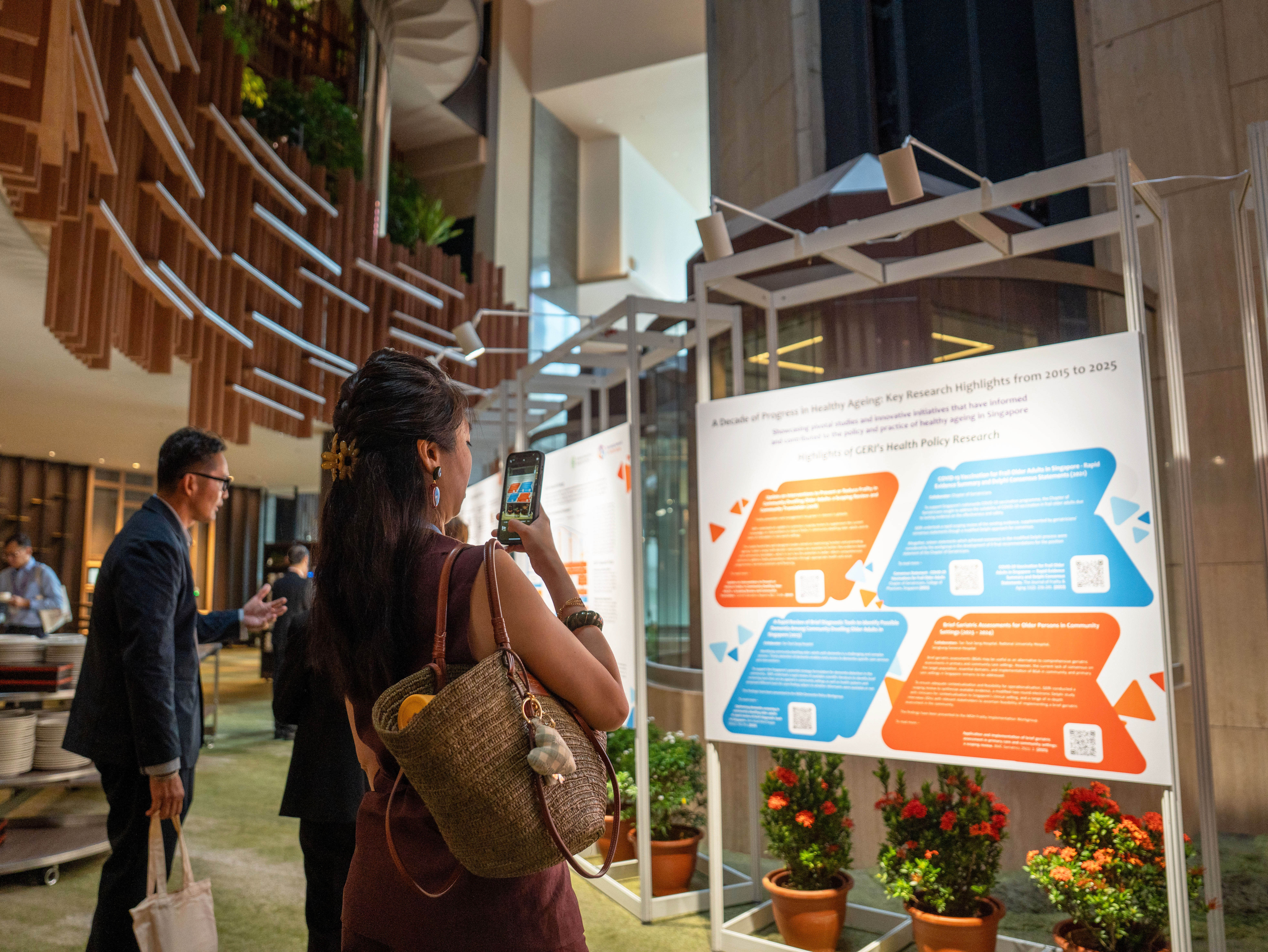 Guests viewing the exhibition